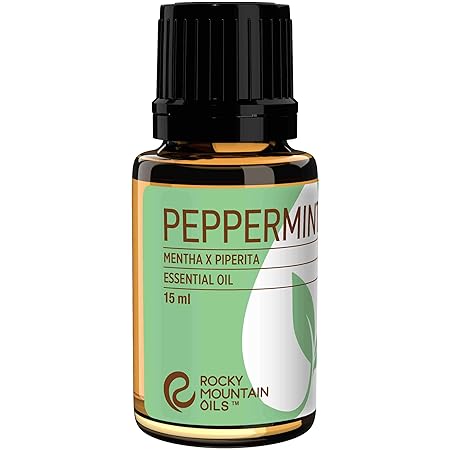 Rocky Mountain Oils Peppermint Essential Oil - 100% Pure and Natural Aromatherapy Essential Oils for Diffusers, Topical, and Home - 15ml