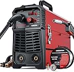 ARCCAPTAIN 130A MIG Welder, 110V Flux Core MIG Welder/Lift TIG/Stick 3 in 1 Welding Machine with Synergy, IGBT Inverter Portable Gasless Welder Equipment with Welding Gun and 2lb Welding Wire
