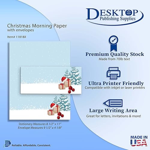 Miniatura 3 de Papel y sobres de Navidad para día festivo (20 unidades)