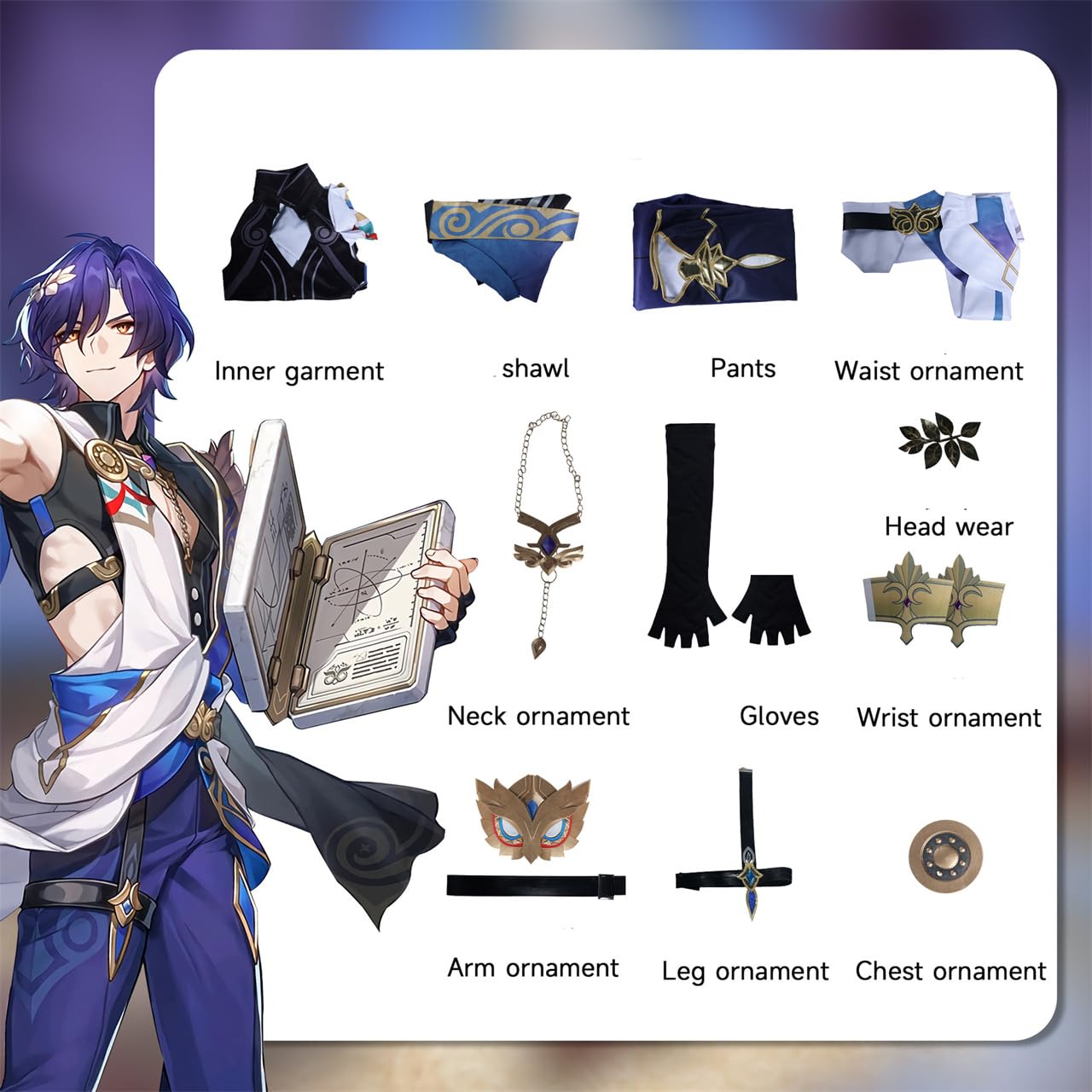 Amazon.co.jp: [Viiipcos] Dr.レイシオ 崩壊スターレイル コスプレ衣装 