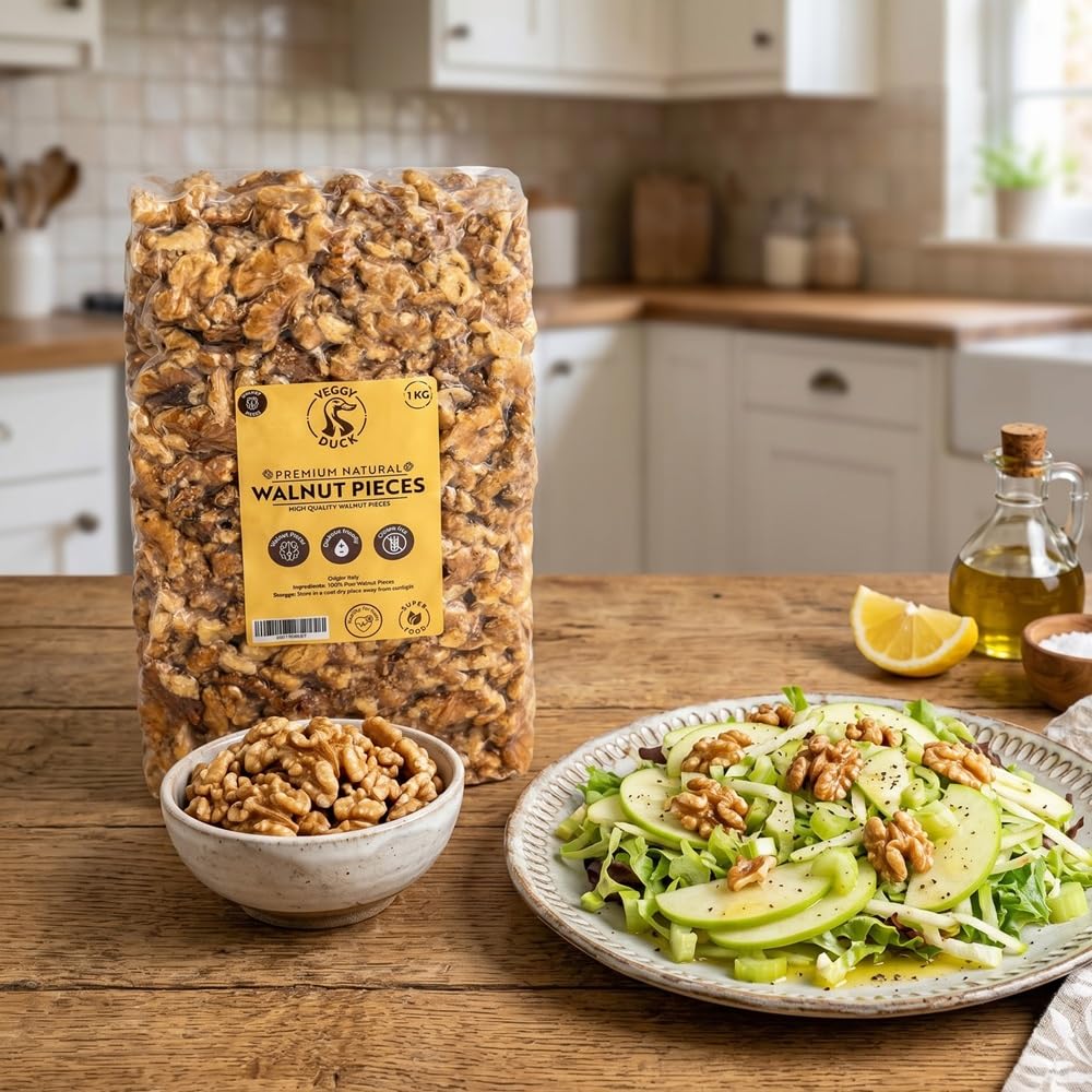 Veggy Duck - Nueces Naturales Sin Cascara (1Kg) - Origen Italia | Sin Sal