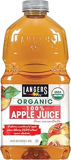 Langers 100% Organic Juice, Apple, 64 Fl Oz (Pack of 8)