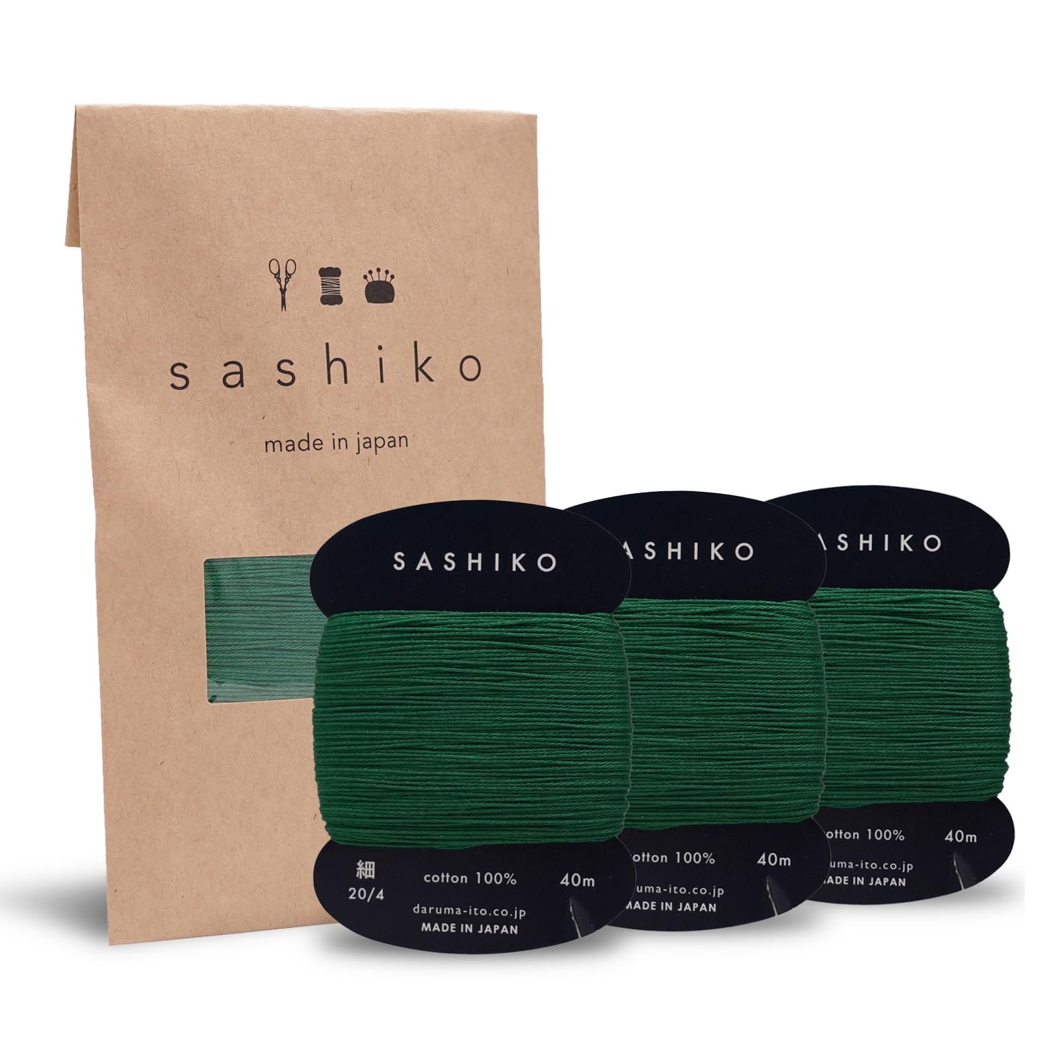 Daruma Sashiko Thread Rolls - Beginner Kits -1