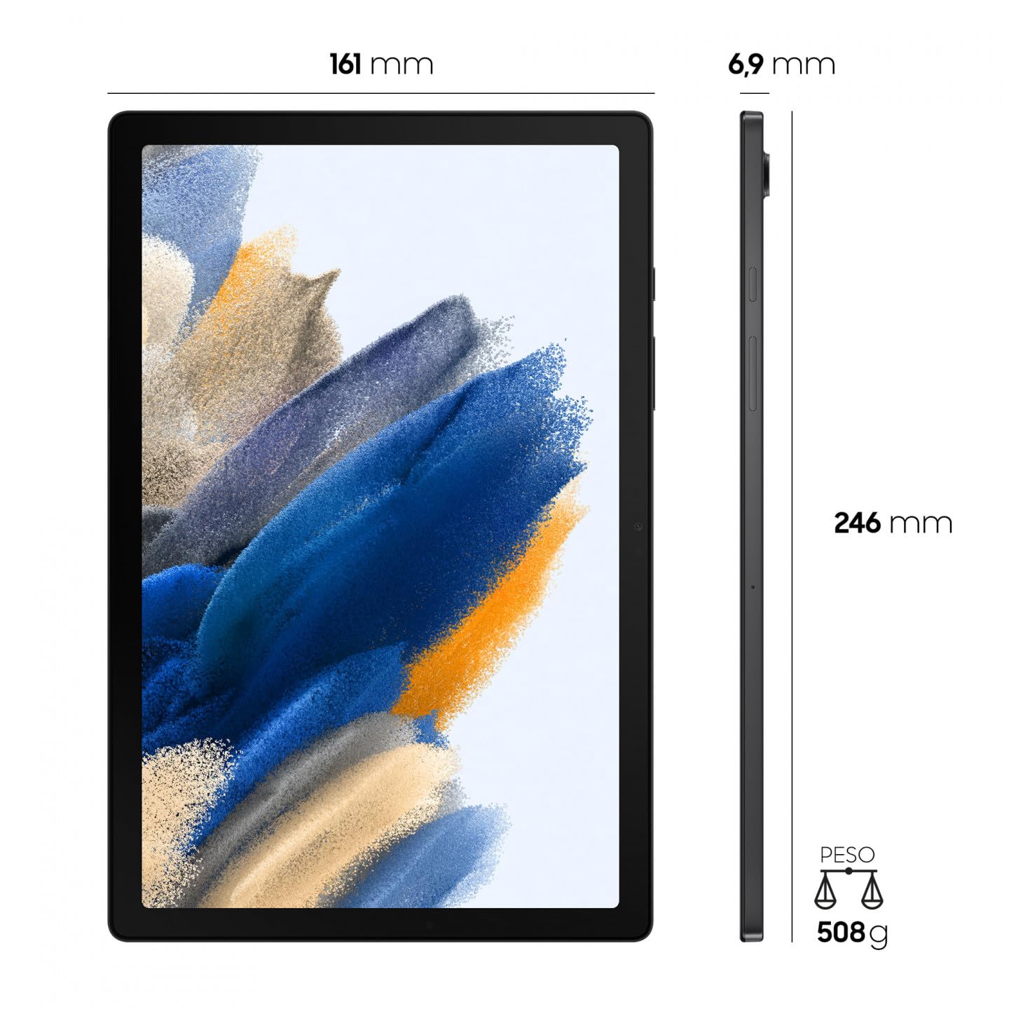 Samsung X200 Galaxy Tab A8 10.5 Inch , Wi-Fi, 64GB 4GB RAM, Grey 