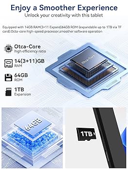 Amazon.com : 2025 Upgraded Android Tablet with Charging
