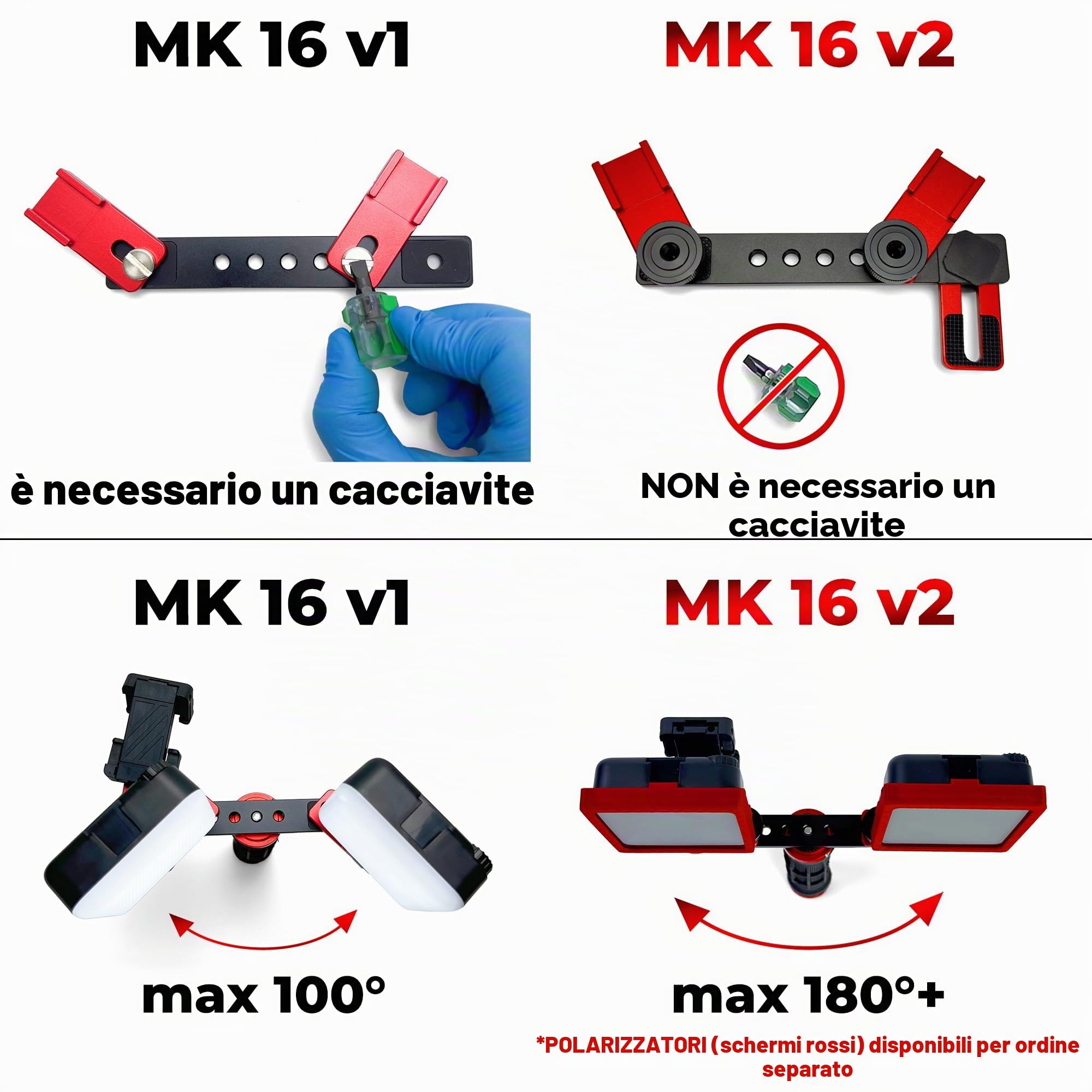 MK16 v2 Luce per fotografia dentale per cellulare - Foto e video intraorali con telefono per dentista