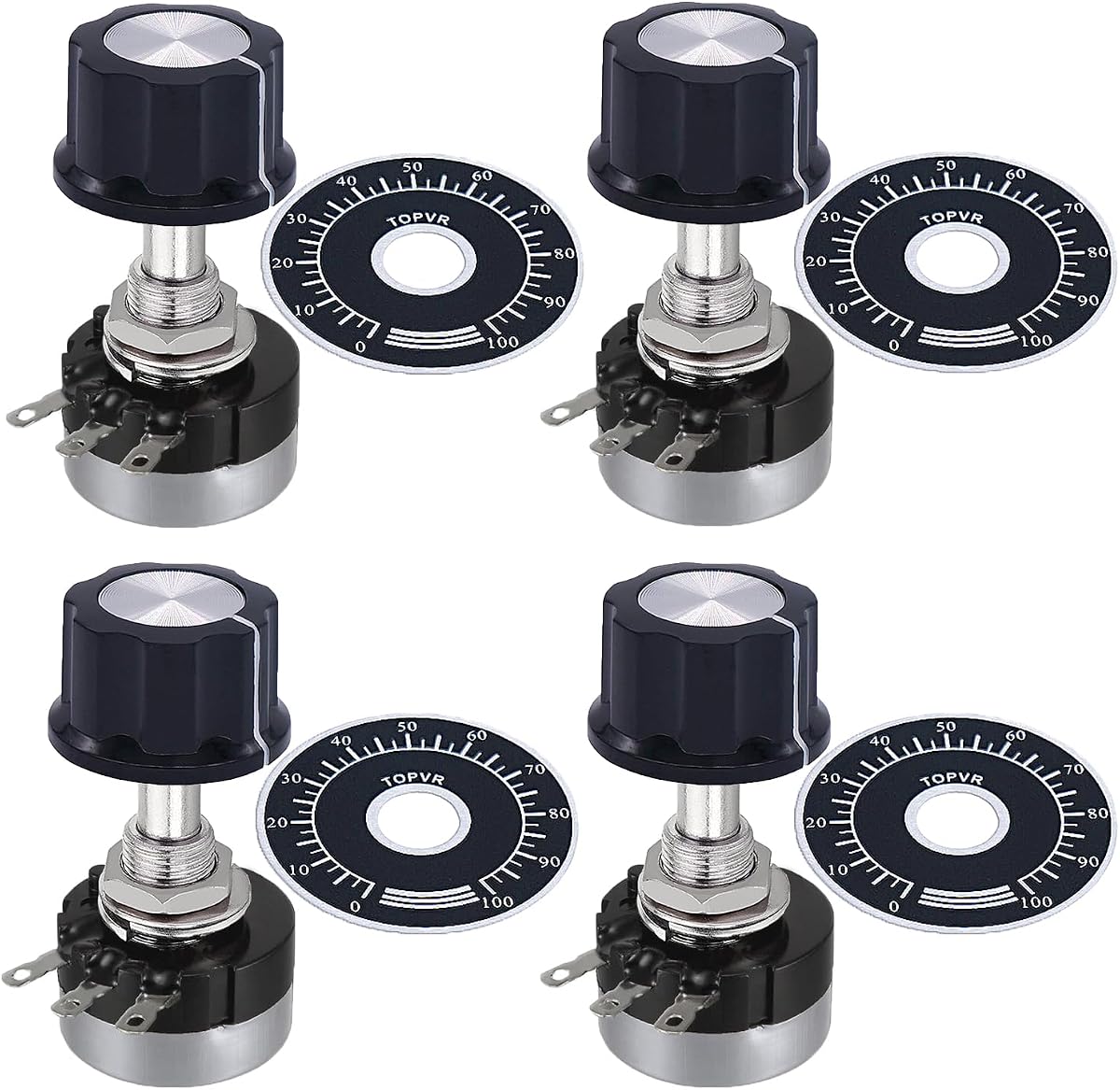 4pcs B103 10K RV24YN20S Carbon Film Rotary Taper Potentiometer