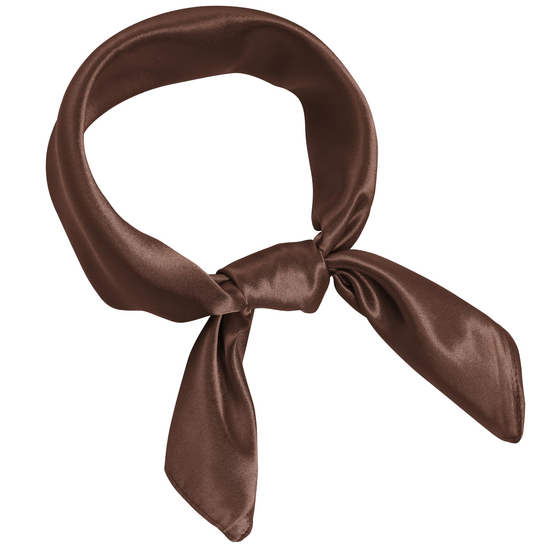 PisthaChiffon Scarf Square Ribbon Neck Scarf Satin Scarf Handkerchief for Halloween Retro Women Girls Costume Accessory