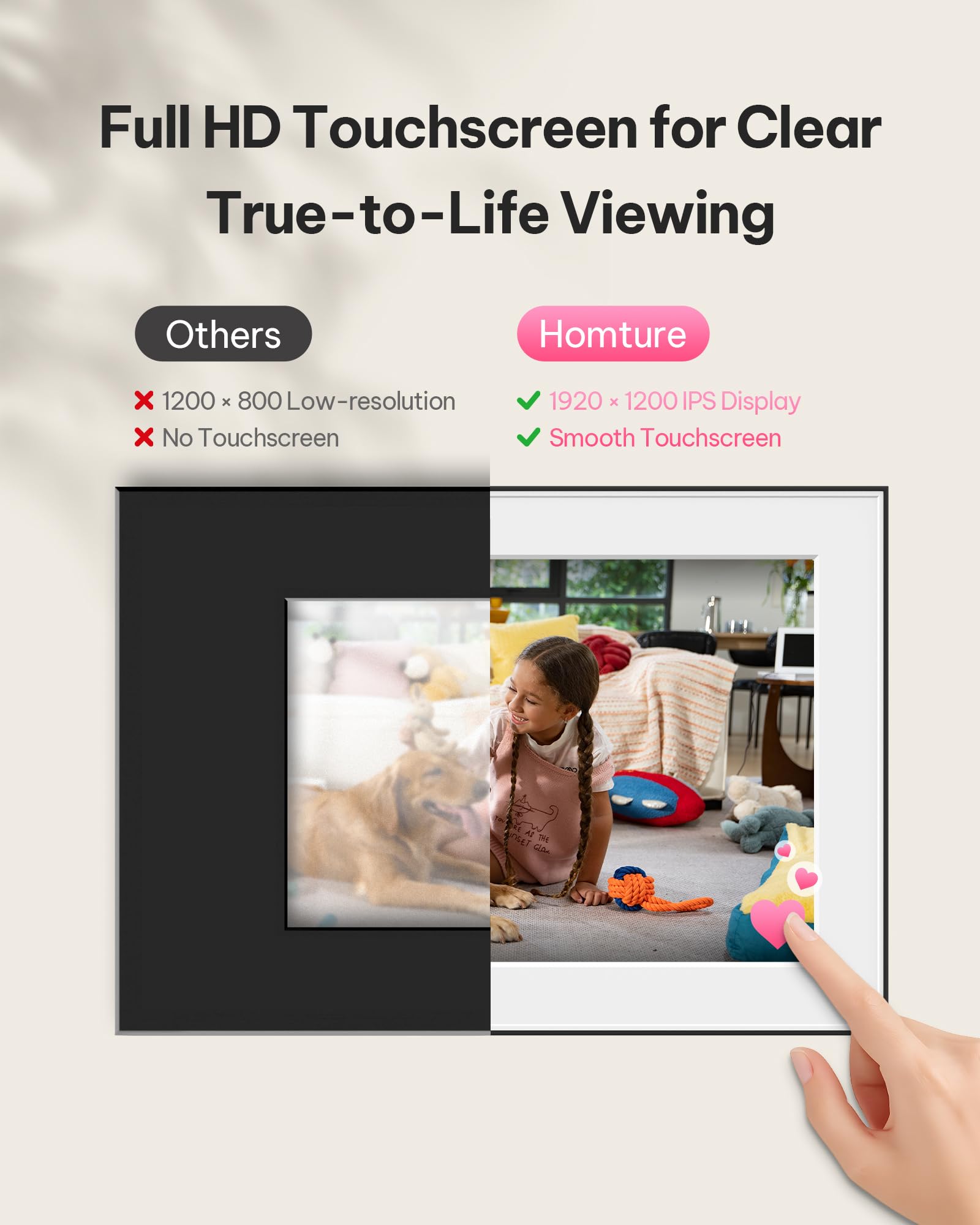 Magic Frame [AI Photo to Video] – 10.1" FHD WiFi Digital Picture Frame, AI Motion Sensor, Old Photo Alive, Unlimited Cloud Storage, Picture Share with APP, Touchscreen, Gift for Loved One
