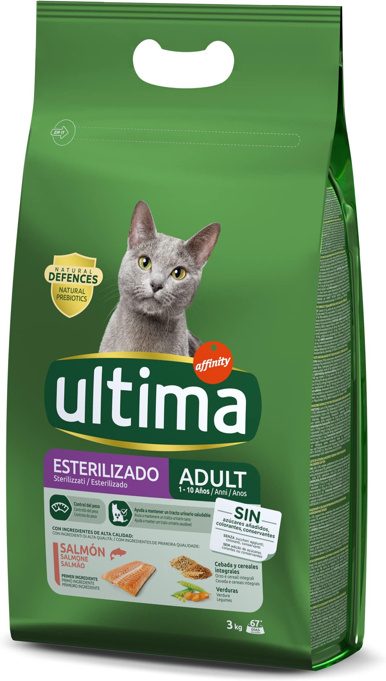 Ultima Pienso For Cats Sterilized Adult with Salmon – 3000 GR