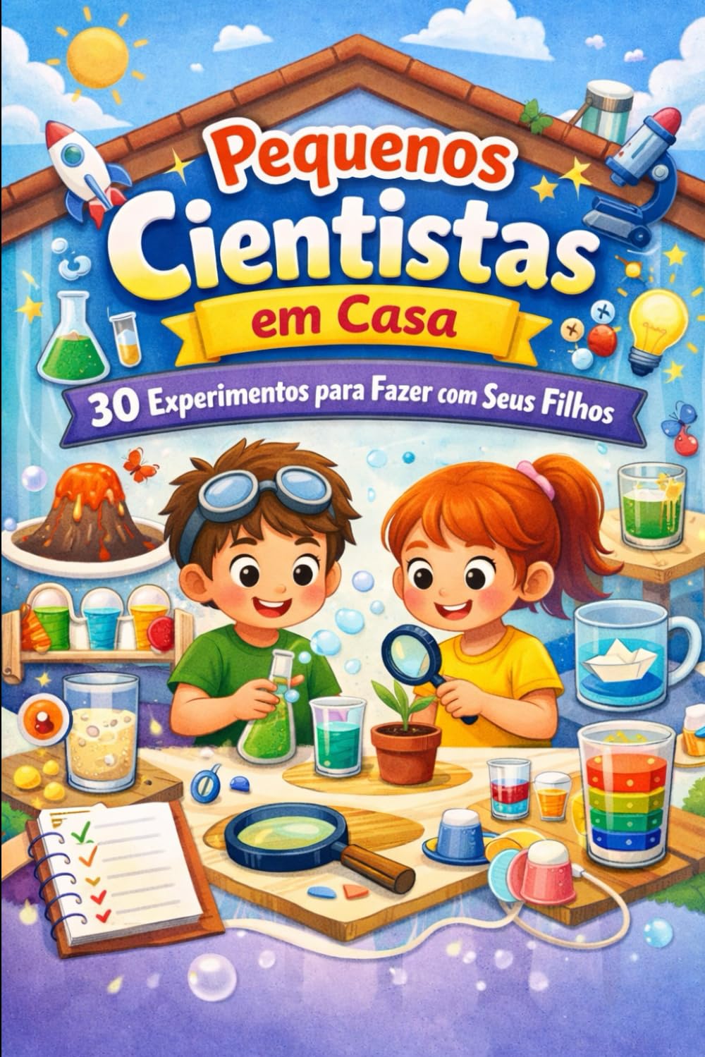 Pequenos Cientistas em Casa: 30 Experimentos Interativos para Fazer com Seus Filhos