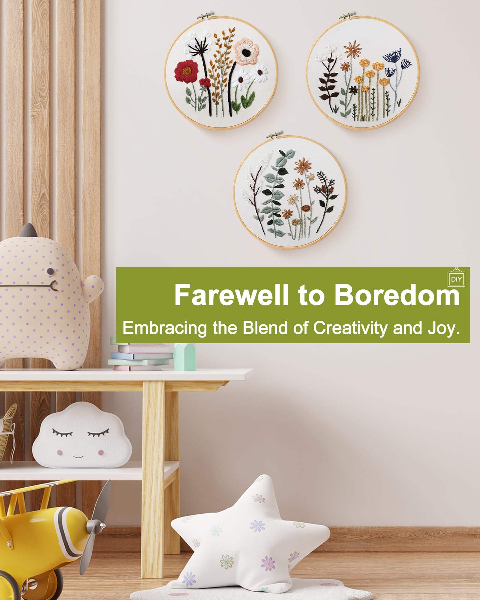 Embroidery Kits for Beginners - Floral Designs -7