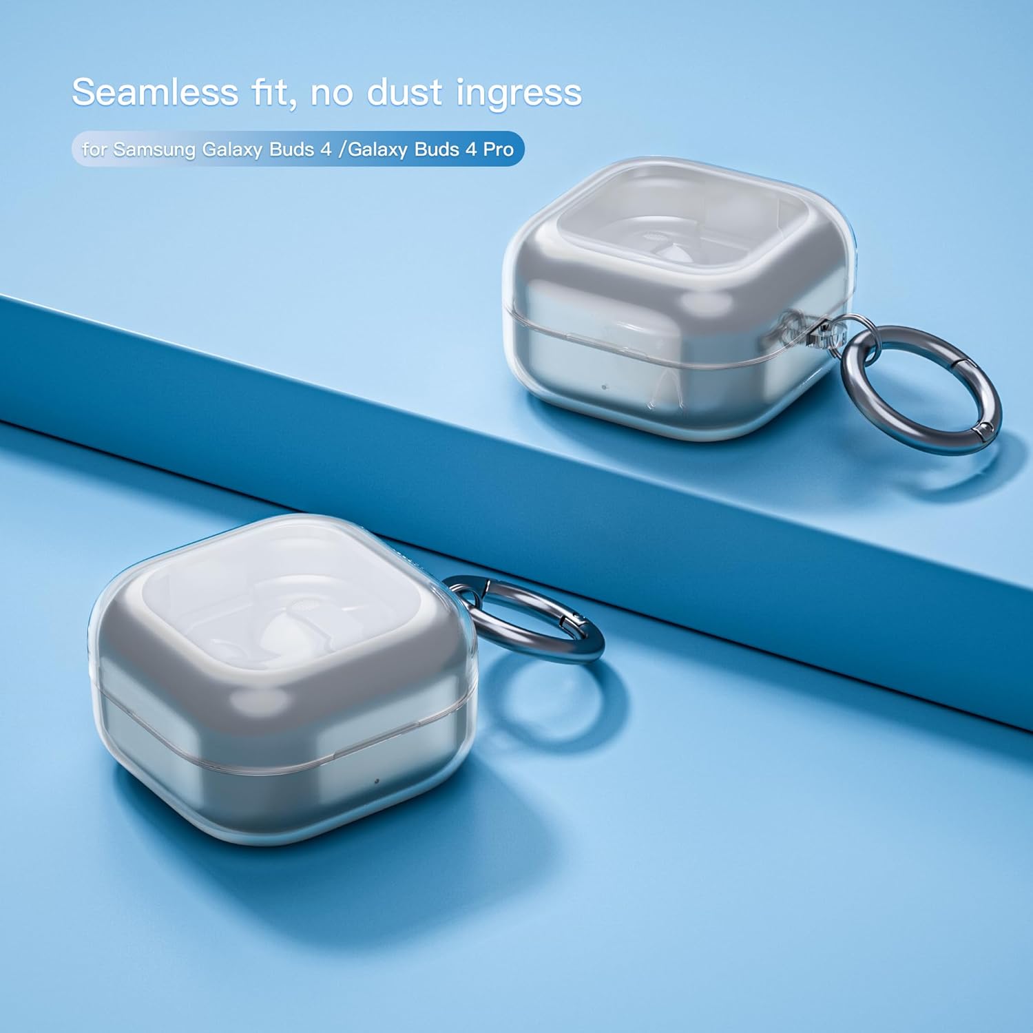 المتطور - جراب شفاف لسماعات سامسونج جالاكسي بادز 4/4 برو مع سل... - view 7