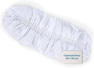 TOMAINO - Copritermosifone Stoffa in Cotone Elasticizzato 30x50 cm - Copri Calorifero Anti Polvere e Acari - Copri Termosifone Moderno Bianco Facile da Inserire e Lavare