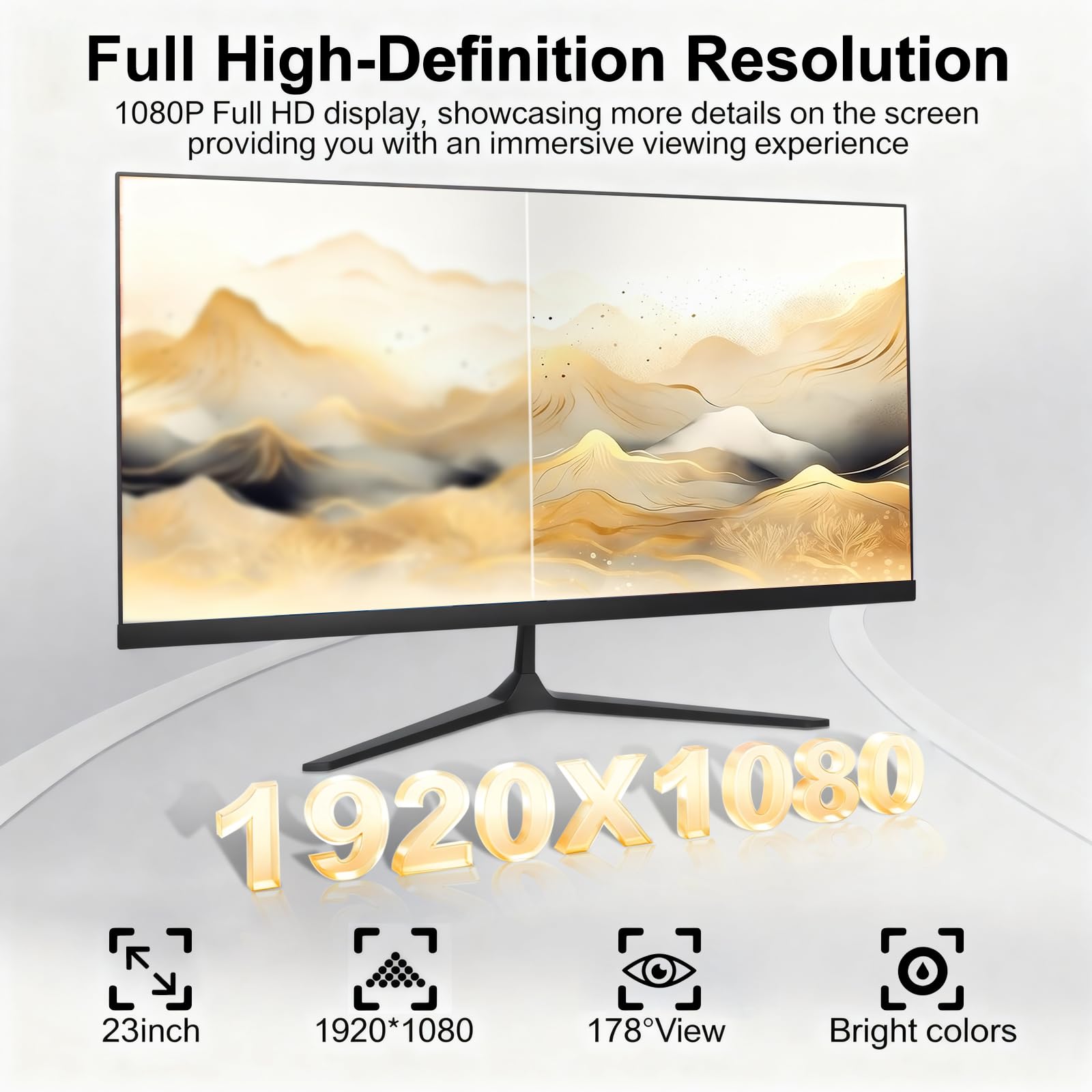 23,8 Zoll All-in-One Computer mit FHD Multi-Touchscreen Desktop-PC All in One Computer Prozessor Core i7 4 Core 16 GB RAM 512 GB SSD mit WiFi 6&Bluetooth 5.3