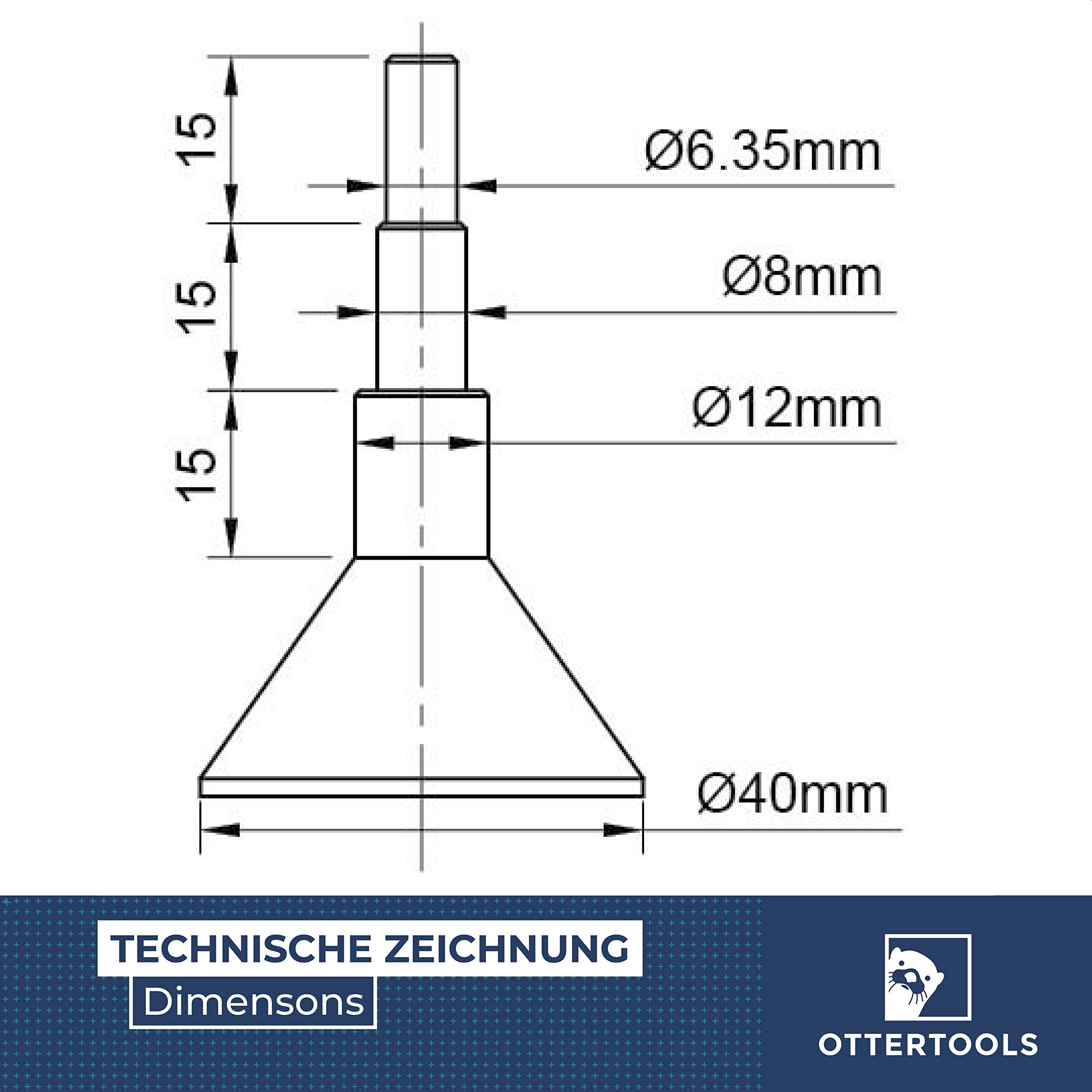 Stalowy trzpień centrujący/pomoc centrująca do pierścieni kopiujących na frezarkach 40 mm - ZH40
