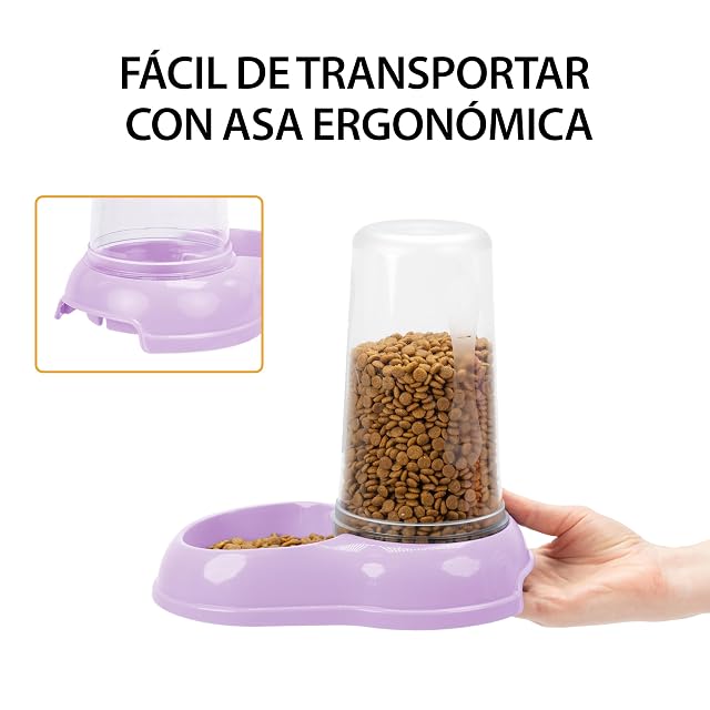 Foto 8 de 8 de Ferplast Dispensador de Comida o Agua para Perro Comedero para Agua y Comida Seca 3 litros