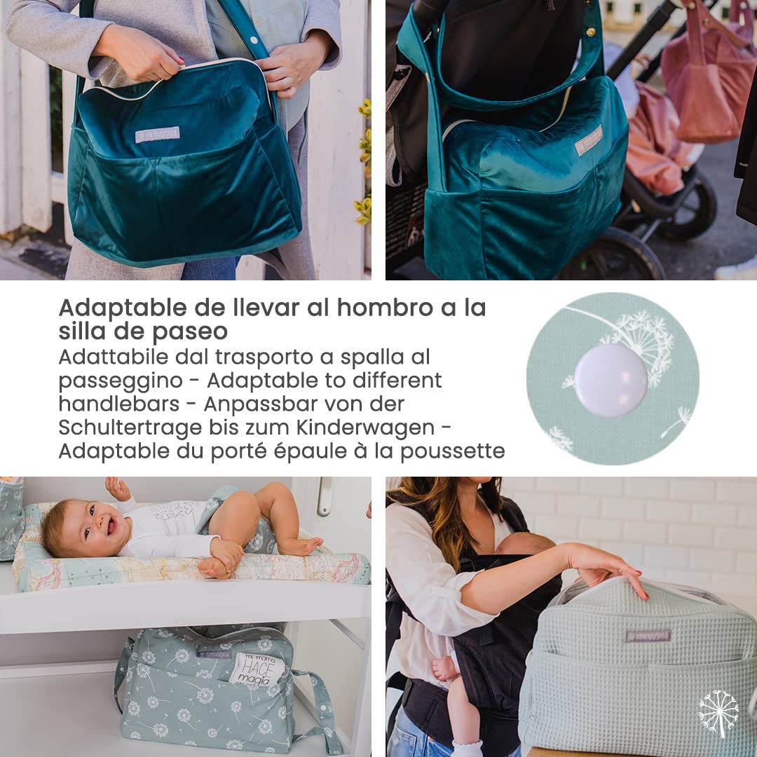 Matratze Kinderwagen Mimuselina – Kinderwagen Matratze aus 100 % OEKO-TEX-zertifizierter Baumwolle – Atmungsaktiv und Waschbar – Für Sommer und Winter – Handgefertigt in Spanien