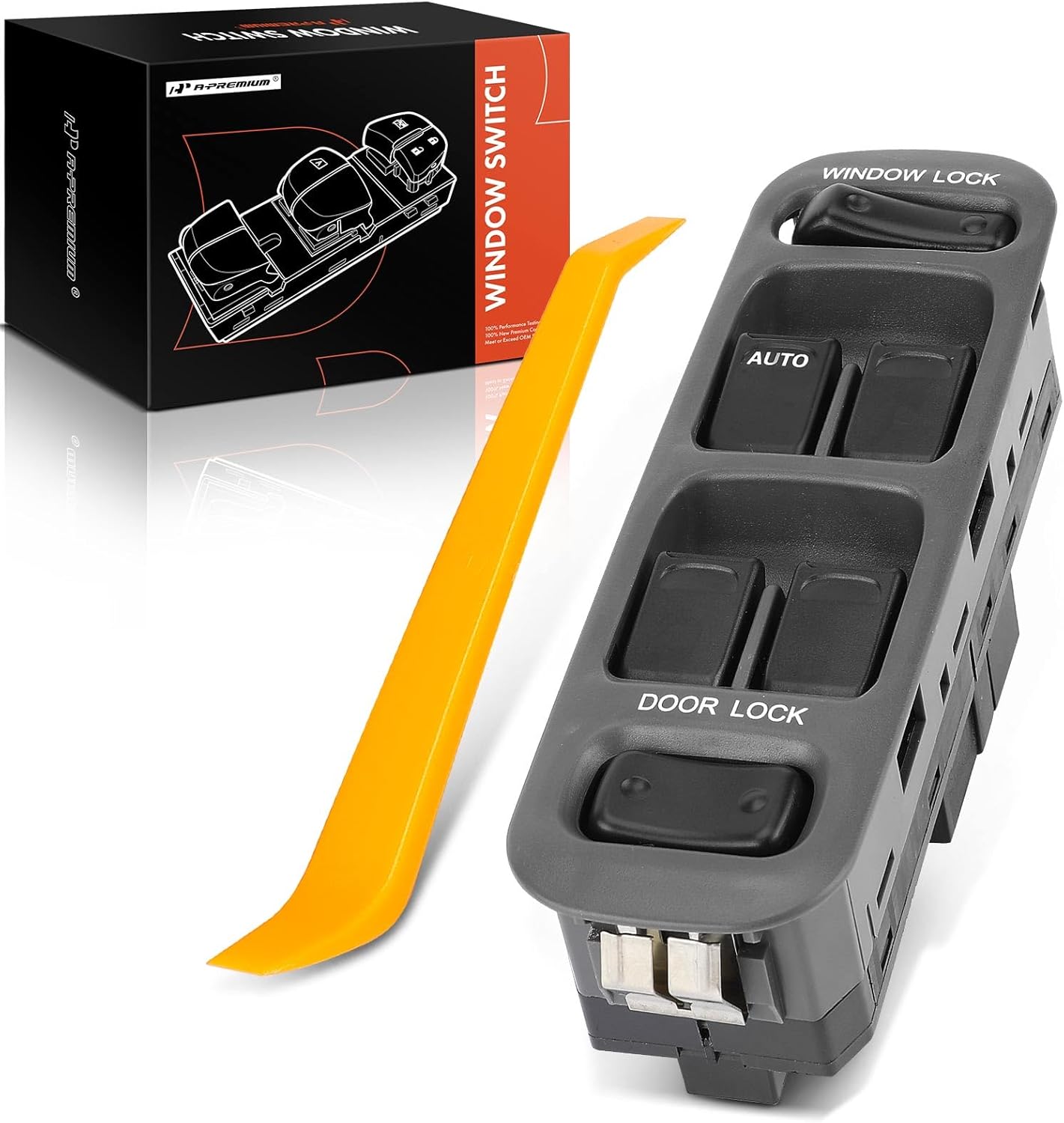 A-Premium Master Power Window Switch Compatible with Suzuki Grand Vitara 1999-2002, Vitara 1999-2003, XL-7 2005-2006, Front Left Driver Side