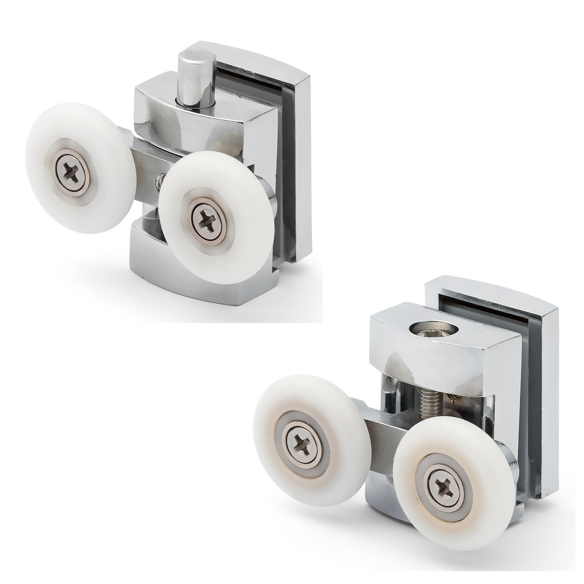 Roulettes de rechange pour porte de douche 23 mm alliage zinc galets coulissants L101