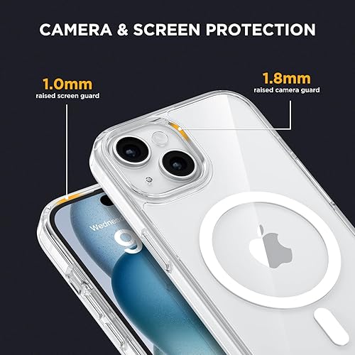 Miniatura 663 de Miracase - Funda diseñada para iPhone 11 con protector de pantalla, funda de goma de silicona líquida, protección total contra caídas y a prueba