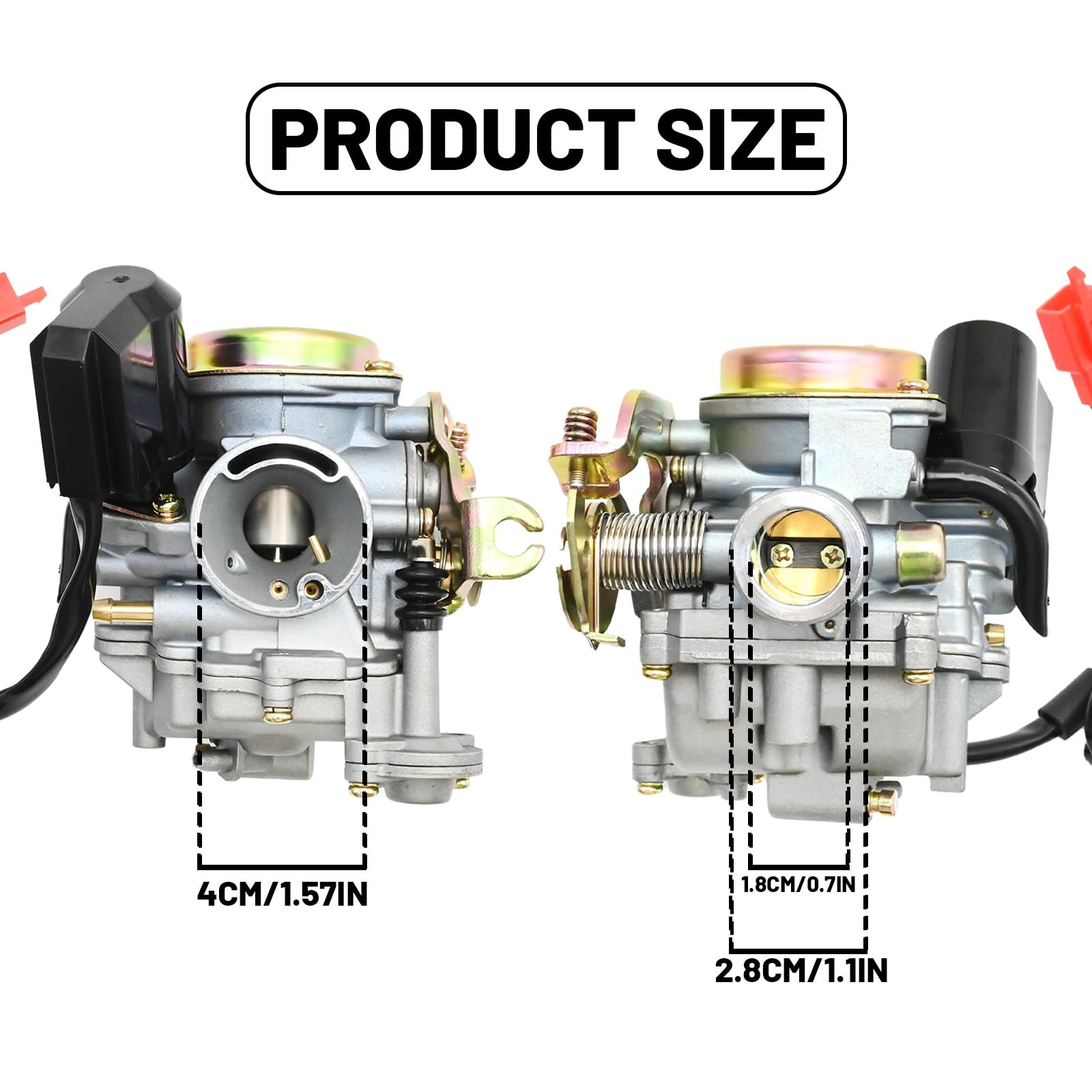 Carburatore 50cc 4T 4 tempi, ricambio per motori cinesi 50cc 4 tempi (GY6-139QMA/QMB), ricambio per Piaggio Fly Liberty Zip