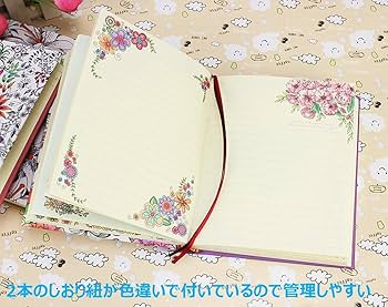 Amazon.co.jp: Elizabeth 豪華 カラー イラスト フラワー ノート