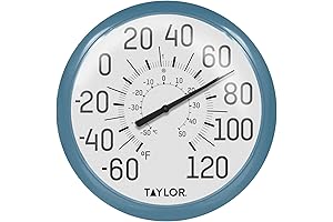 Taylor Big and Bold Outdoor Thermometer for Wall Mount
