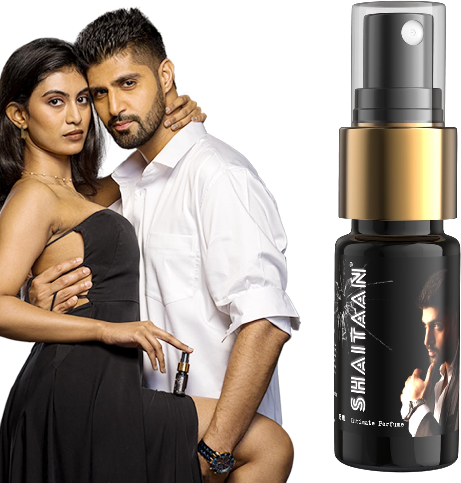 Shaitaan The Ashwa Intimate Spray for Men 15ml | Made for Intimacy | Apply right before intimacy | Not strong, but mild fragrance to uplift the game | Chocolate fragrance & Power of Ashwagandha