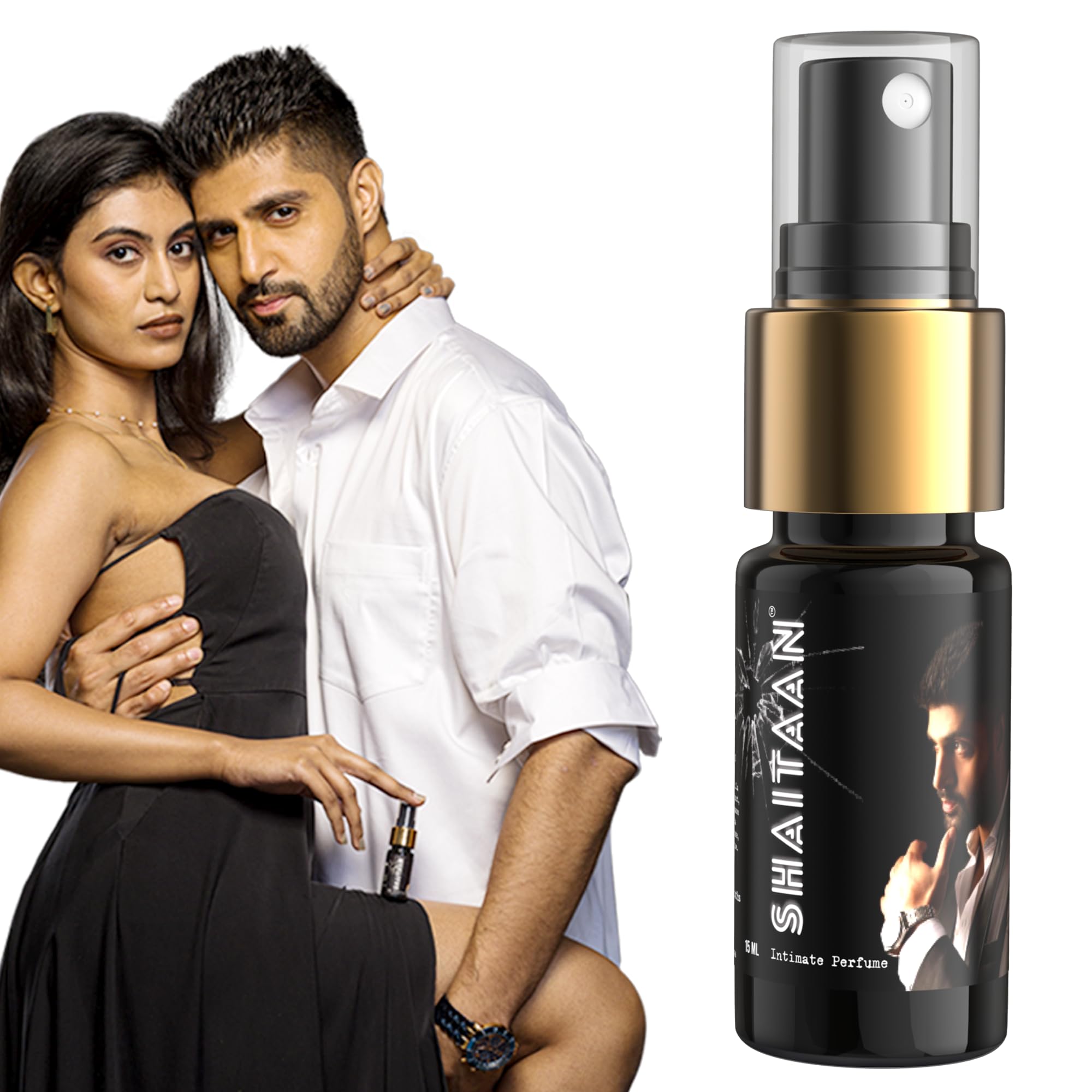 Shaitaan The Ashwa Intimate Spray for Men | Made for Intimacy | Apply right before intimacy | Not strong, but mild fragrance to uplift the game | Chocolate fragrance & Power of Ashwagandha | Fresh Scent 15ml