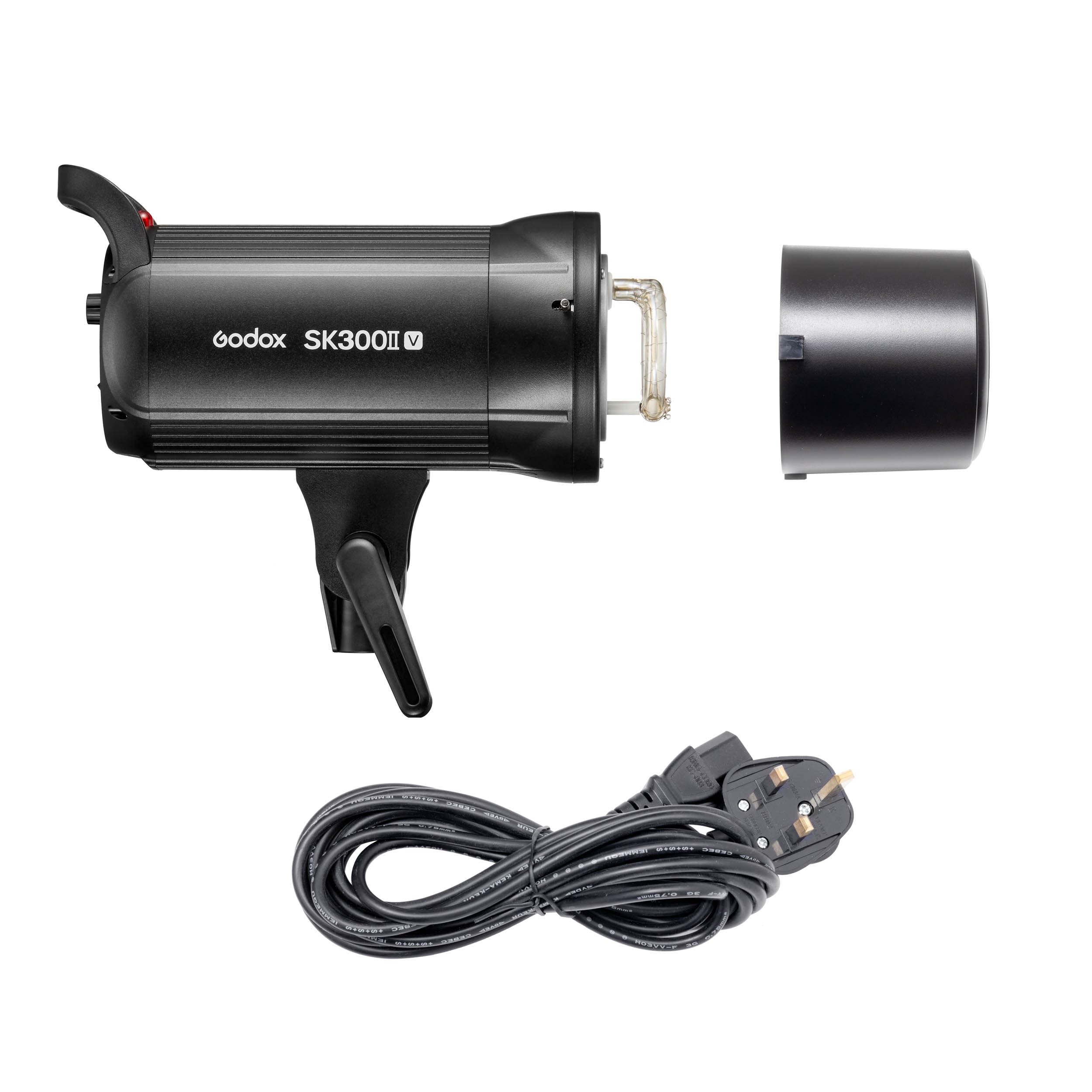 Godox Light Sk300ii-V 300Ws Compact Studio Flash Wireless Mono Strobe Photo Ing 5600K Led Video S Fast Recycling Product Portrait Bowens Fit Universal Camera 300W (Single Unit) Kit