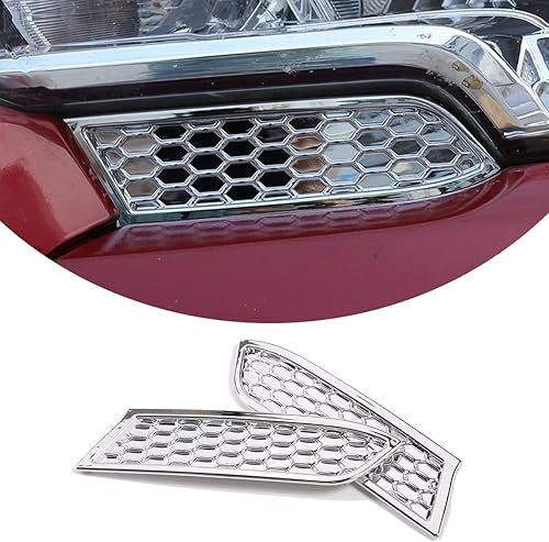 2 piezas de parachoques delantero ABS estilo panal para Toyota Tacoma 2016 2017 2018 2019 2020 2021 2022, accesorios de parche decorativo debajo de