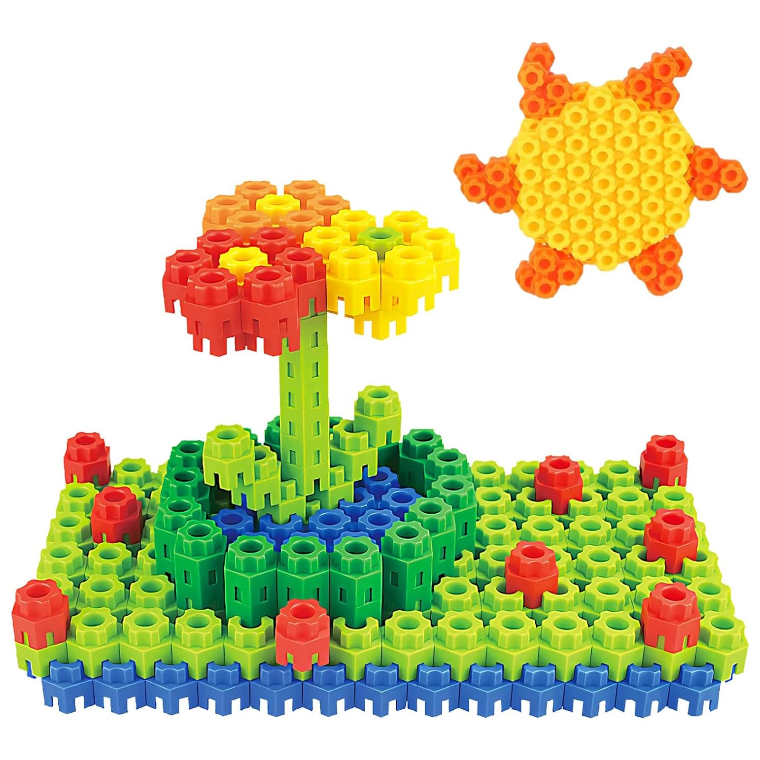 Planet of Toys Hexagonal Building Blocks 450 Piece, STEM Toys Building Sets Kids Building Toys for 3+ Year Old Boys Girls, Educational Kids Toys Connecting Toys Preschool Classroom (450 PCS) (B0CTM6MZ1B) Amazon Price History, Amazon Price Tracker