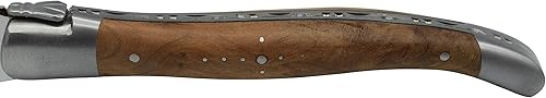 Miniatura 3 de Laguiole en Aubrac L uxury cuchillos para carne de acero inoxidable totalmente forjados, juego de 6 piezas con mango de madera de tujacedro,