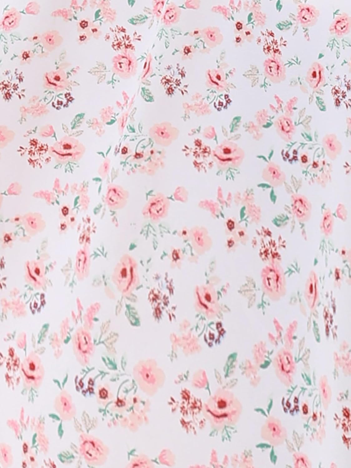 Allegra K Women's Floral Dresses Square Neck Puff Short Sleeves Flare Midi Dress - Image 5