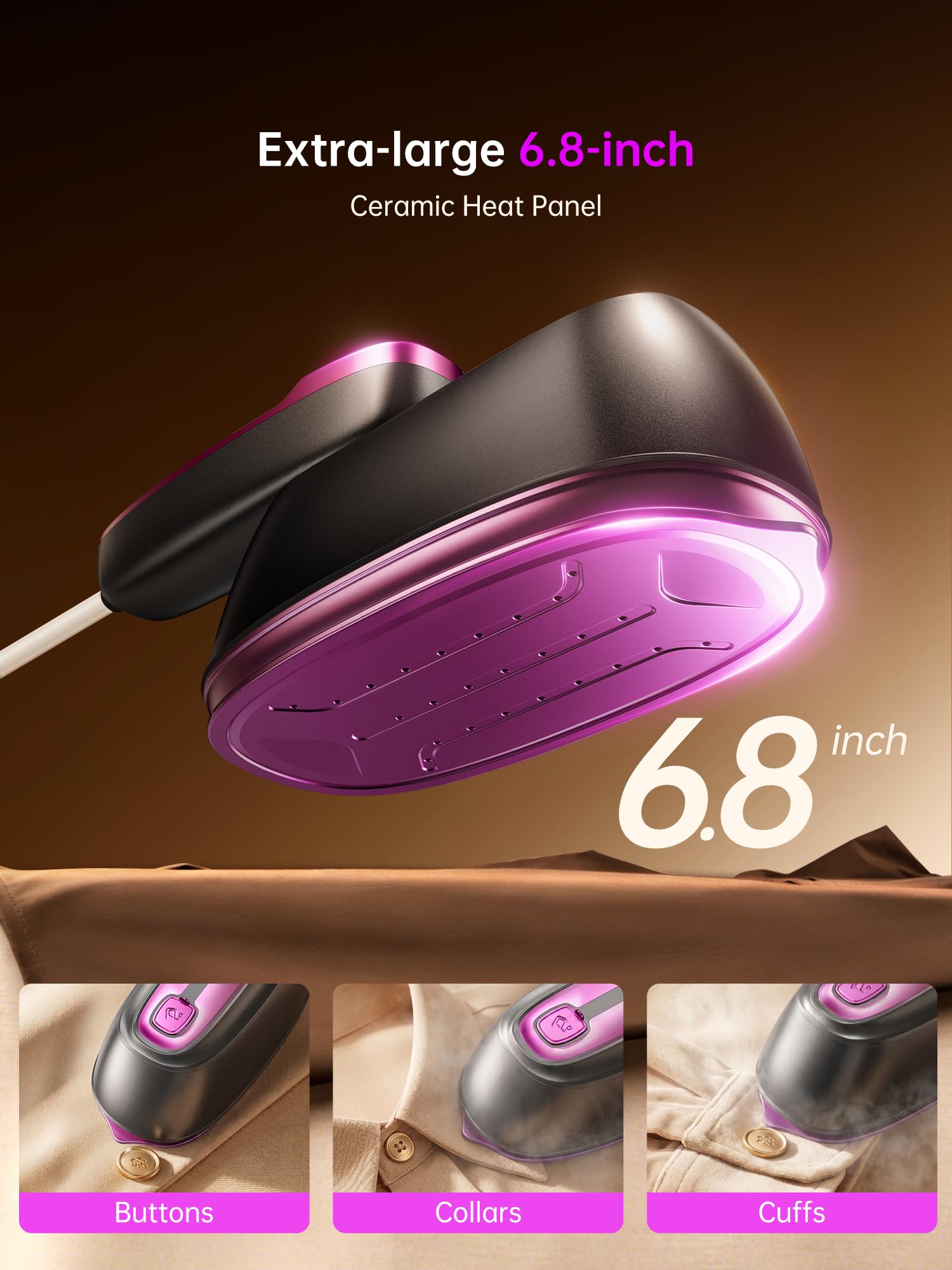 DRFLASH 2-in-1 Steamer & Travel Iron - Wrinkle-Free! -4