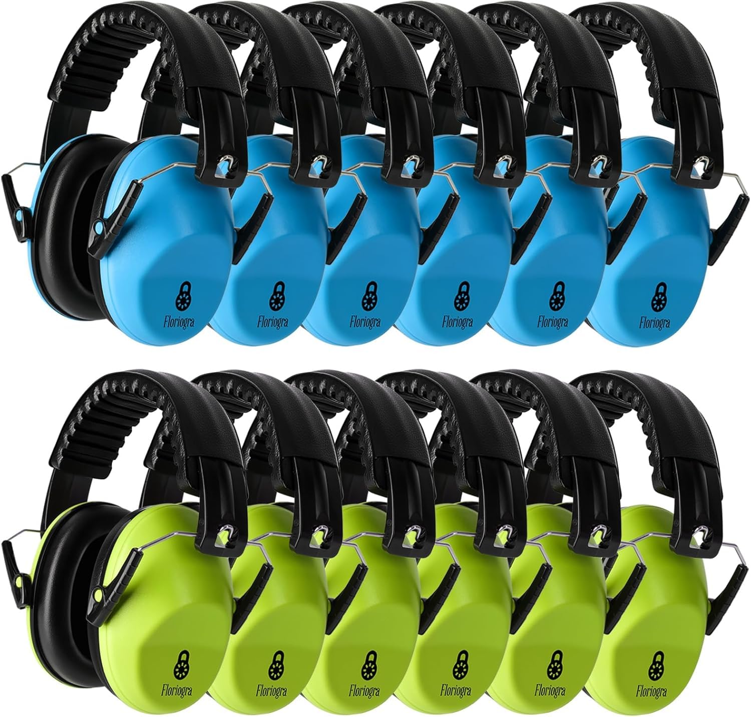 Floriogra 12 Pack Ear Defenders Children, Kids Ear Defenders for Autism Toddler, Children Age 3-16 Years Old