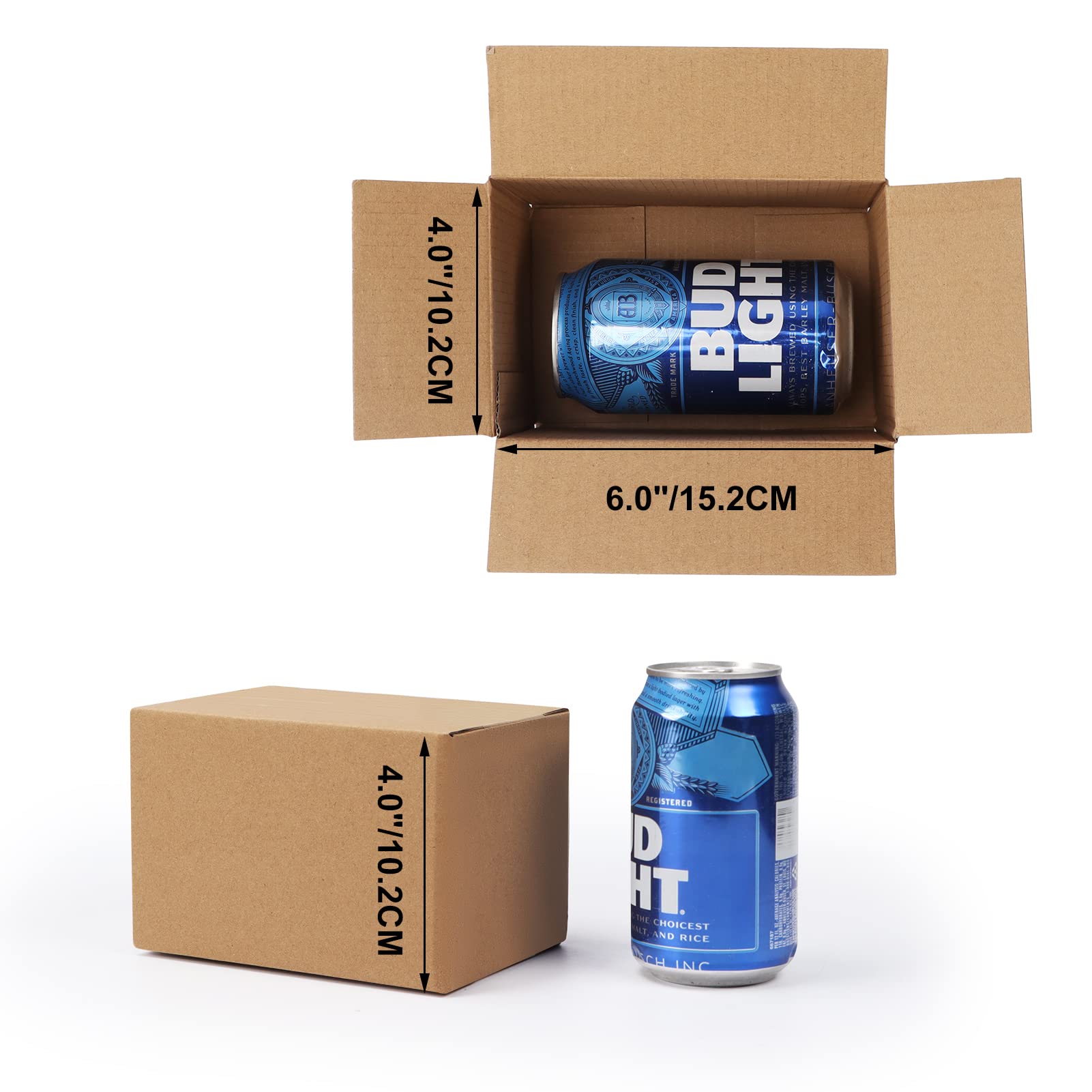 CRUGLA 40 Packs Shipping Boxes 6x4x4, Cardboard Boxes for Small Business Corrugated Mailing Box Bulk for Packaging - Image 2