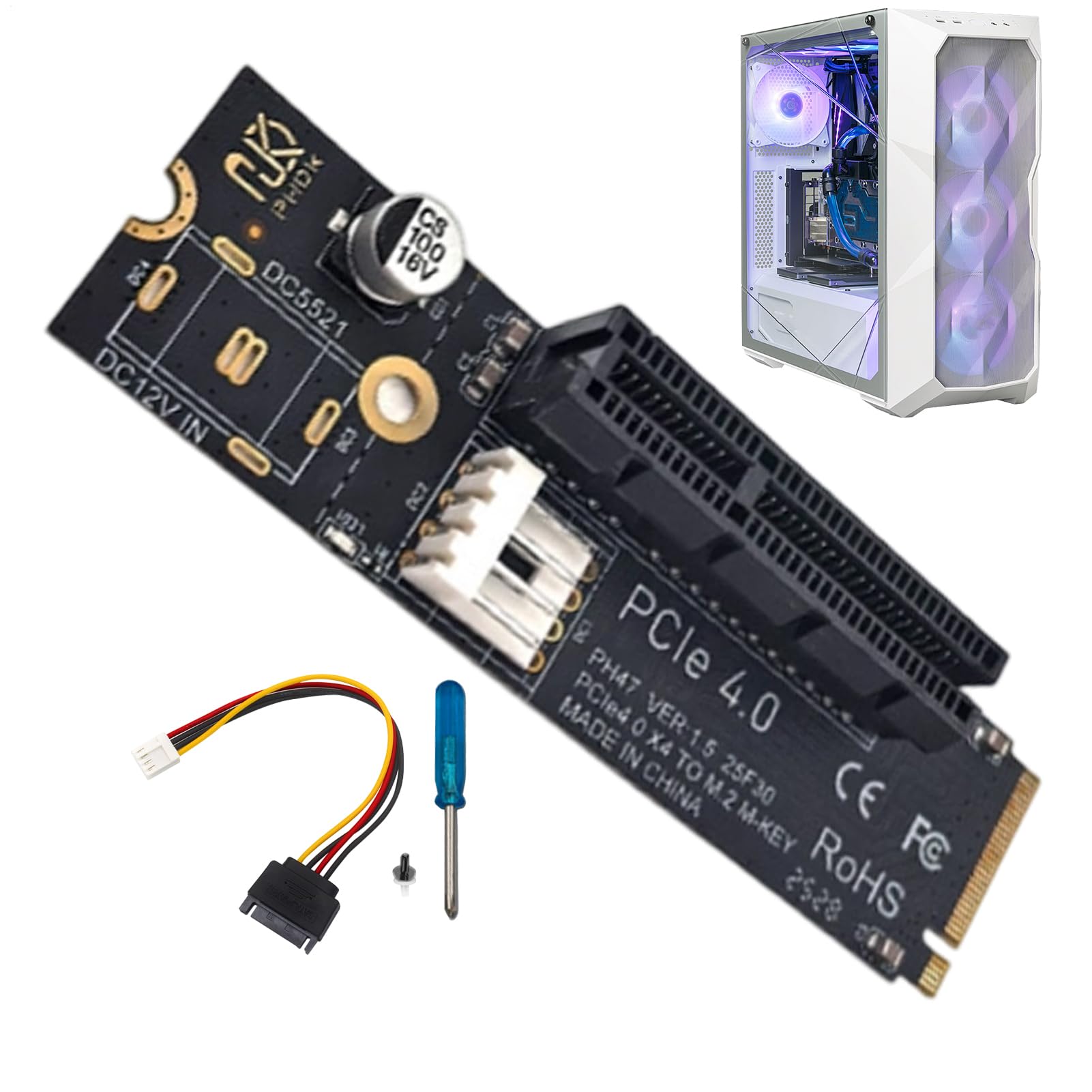 Amazon.co.jp: PCIE 拡張アダプター、M.2 拡張カード | 耐摩耗性