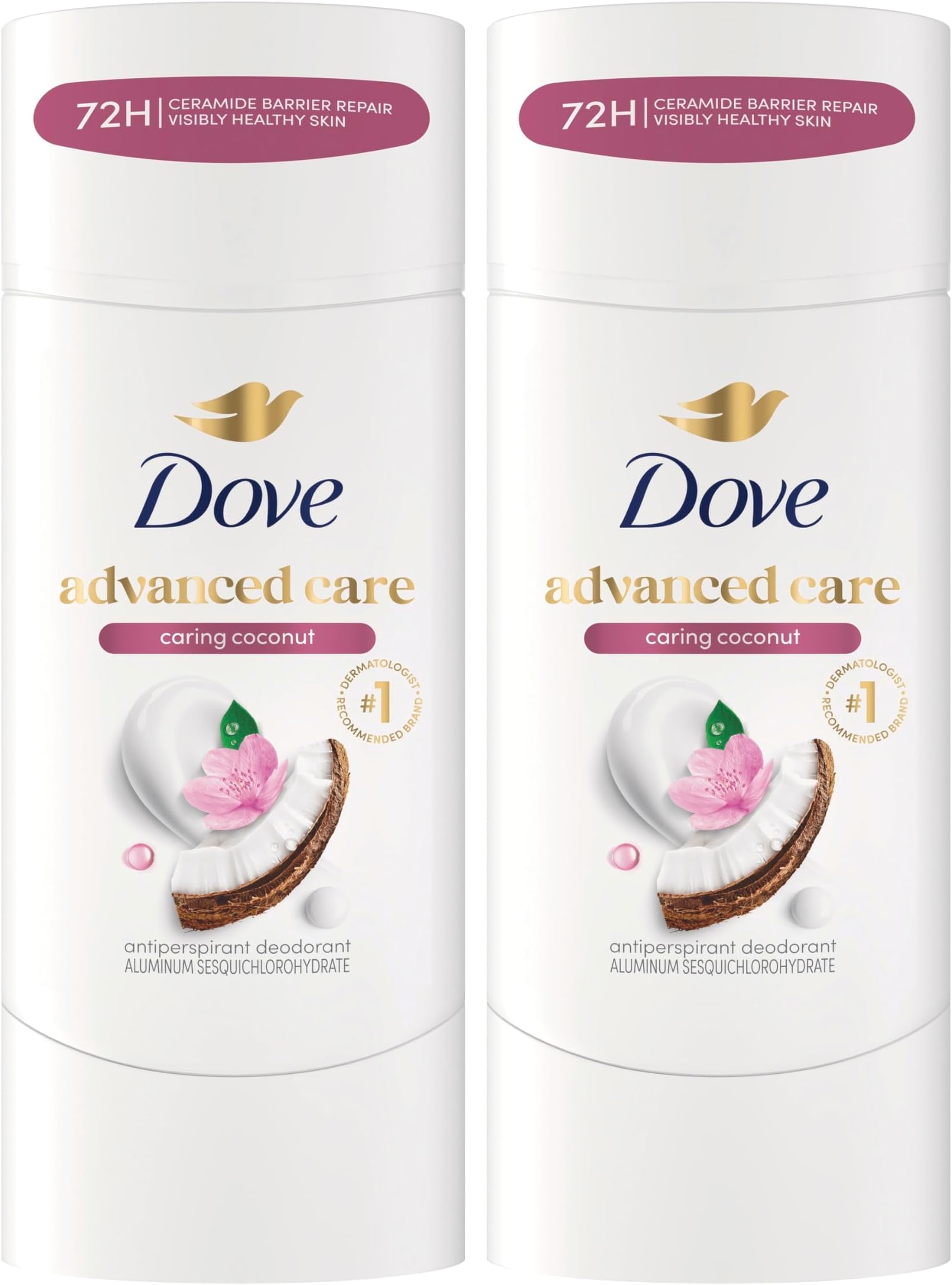 Dove Caring Coconut Antiperspirant - 48 Hour Protection -16 Dove Caring Coconut Antiperspirant - 48 Hour Protection -16