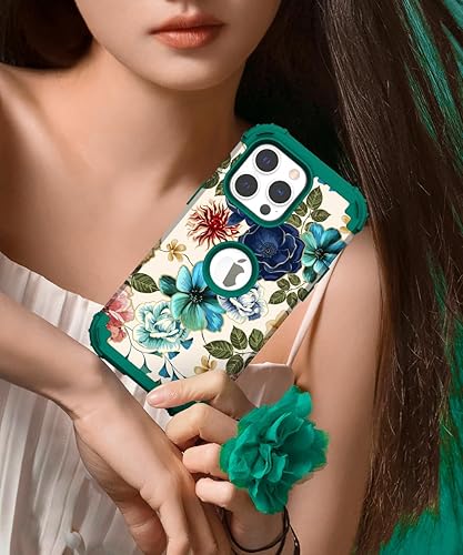 Miniatura 7 de Hocase Funda para iPhone 15 Pro Max de 6.7 pulgadas de 2023, resistente, a prueba de golpes, protección híbrida plástico duro+parachoques de suave