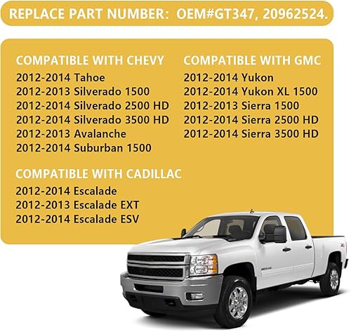 Miniatura 7 de Car Gas Cap Replacement OEM#GT347 20962524 - Professional Fuel Tank Cap Compatible with GMC Sierra Chevy Silverado Cadillac Escalade for Replacing