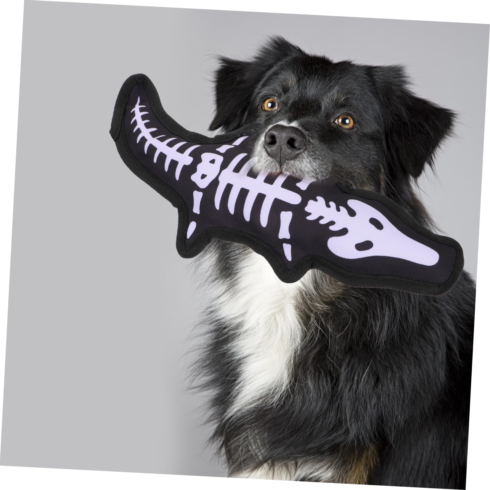 BESPORTBLE Jouet Couineur pour Chiens en Tissu Oxford Noir, Jouet Molaire Interactif pour Animaux de Compagnie, Soulagement de L'anxiété et Stimulation Vocale, pour Mâcher et Jouer