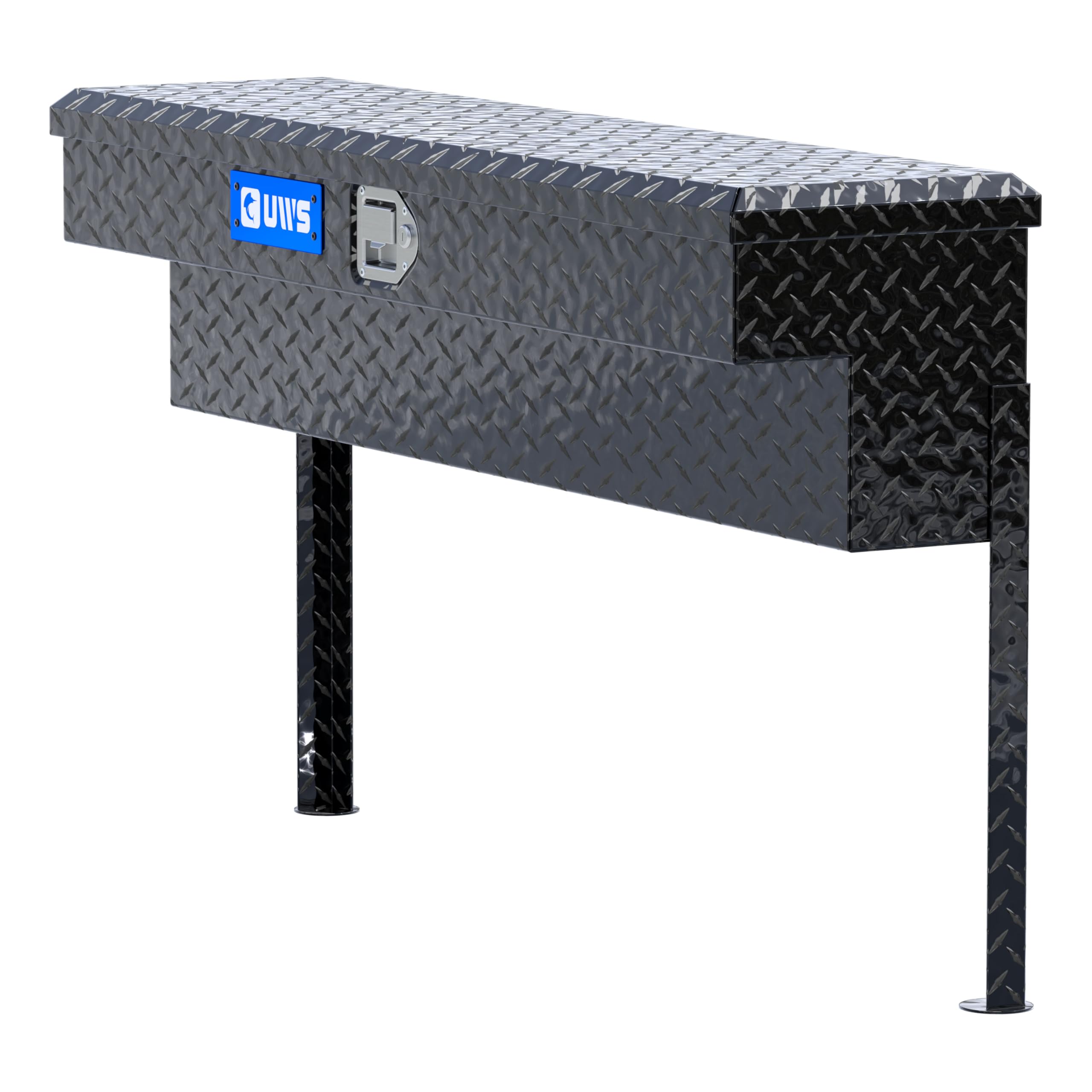 EC30102 48-Inch Gloss Black Heavy-Wall Aluminum Truck Side Tool Box, RigidCore Lid