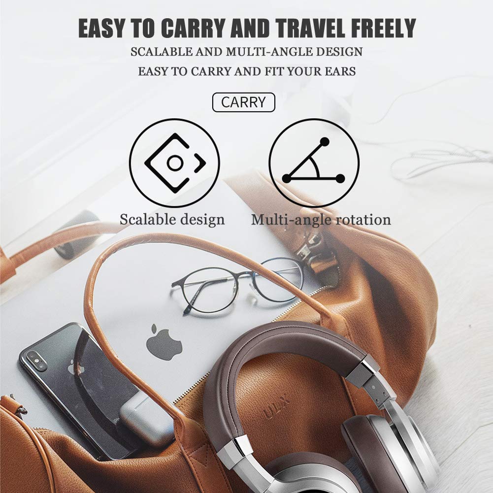 Bezprzewodowe słuchawki do gier, lekkie słuchawki ze światłem LED i miękkie słuchawki z pamięcią do PS4/Xbox One/Mac/PC Controller/Laptop, Switch i kompatybilność mobilna (srebrny)