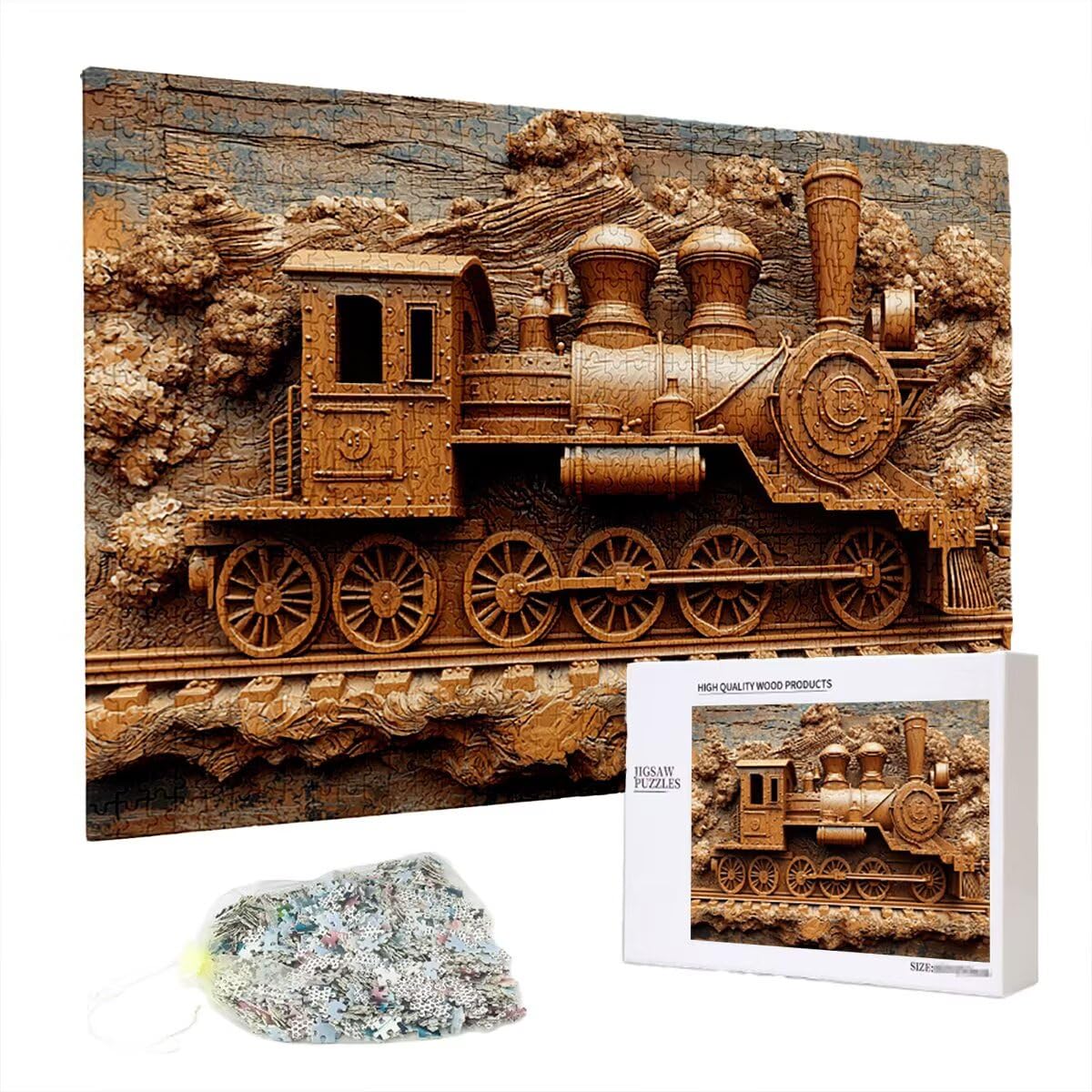B-72 puzzle 4000 elementów, abstrakcyjne puzzle, 4000 elementów, drewniane puzzle dla dorosłych, trudna łamigłówka, gra logiczna dla całej rodziny, drewniane puzzle, dekoracja salonu, prezenty, B-72