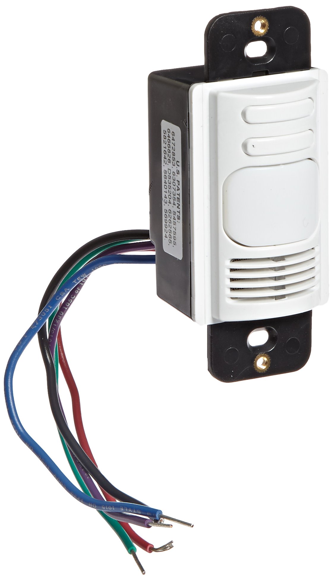Hubbell AD1277W2 Adaptive Technology Wall Switch, Ultrasonic and Passive Infrared, White 2 Buttons For Manual/Auto Control, 2 Circuits
