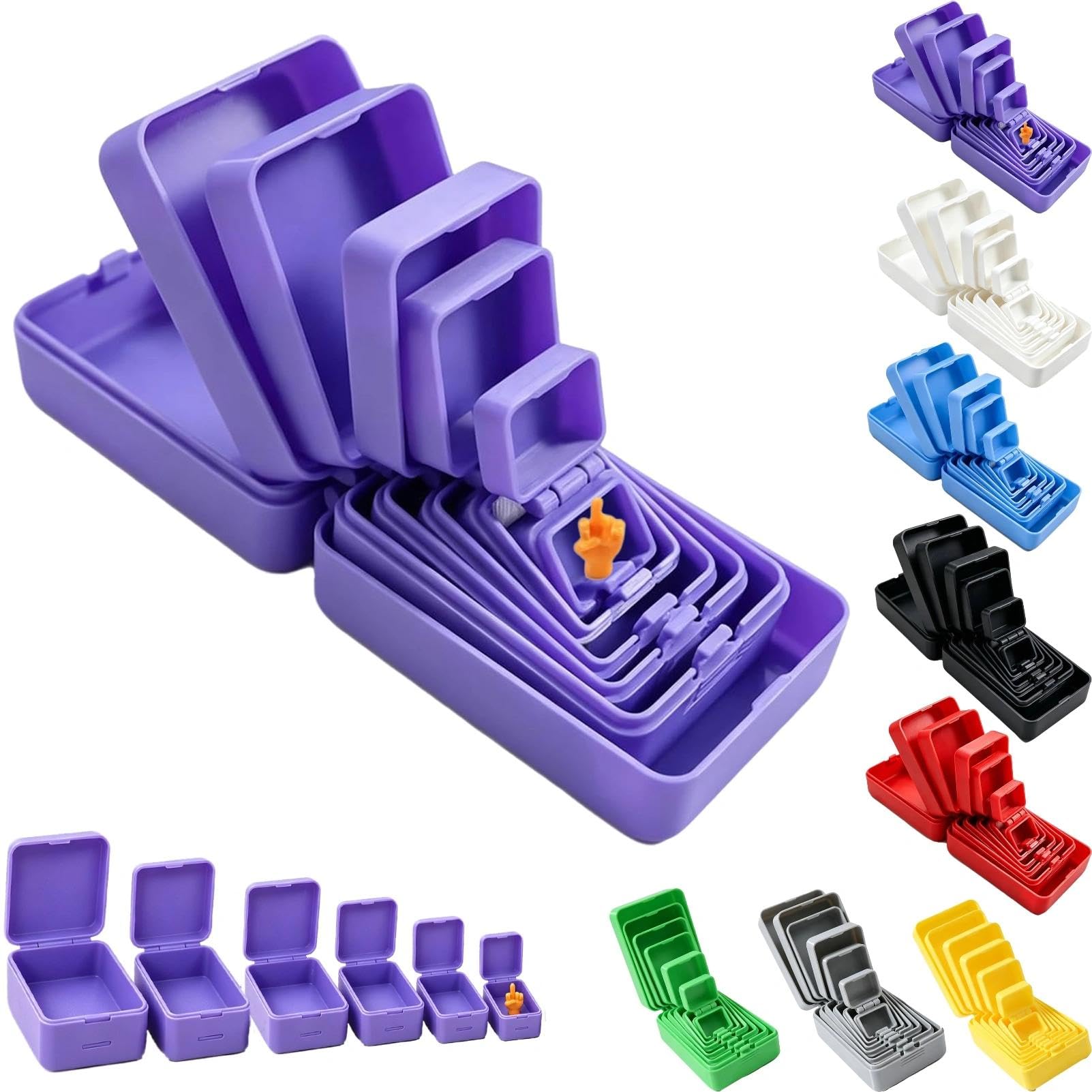 Never Ending Middle Finger Prank Gift Box- The Ultimate Gotcha Box(Purple)