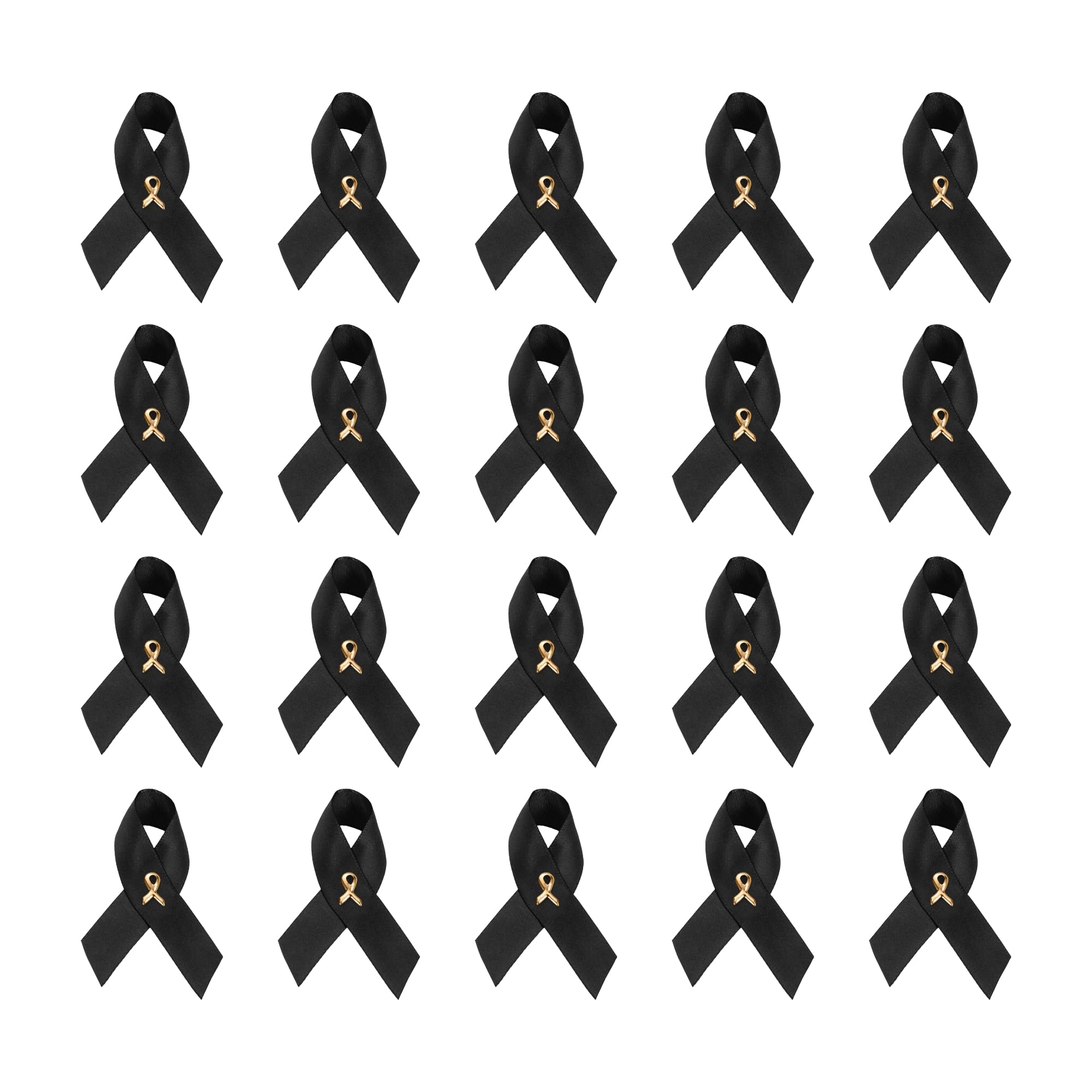 1/2/5/10/25/50/100pcs Satin Awareness Ribbon Pins (Pick your color), for Cancer &amp; Disease Awareness, Bulk Quantities for Fundraising, Events, Gift Giving