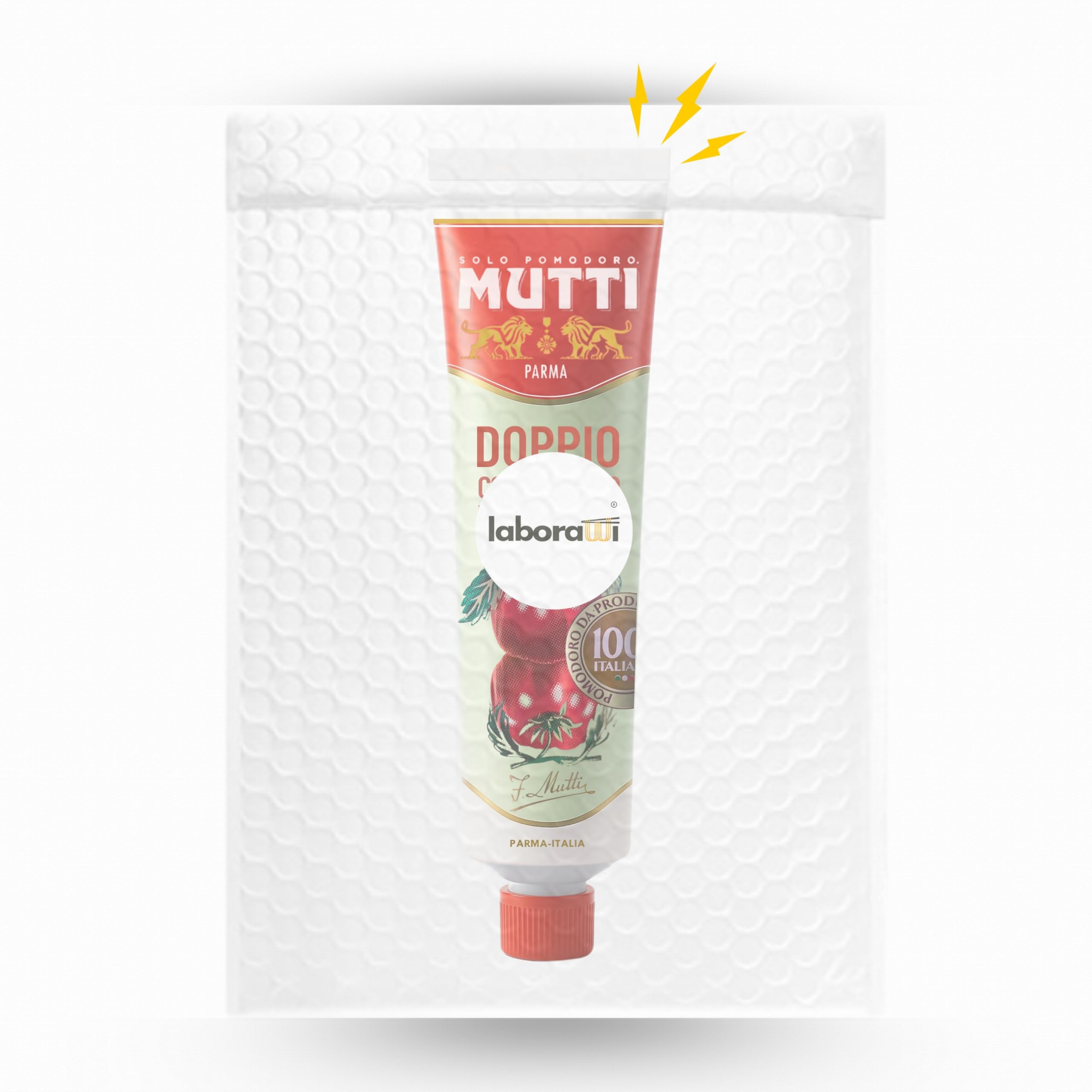 Mutti 130g - Doble Concentrado de Tomate - Importado de Italia (Pack de 4)